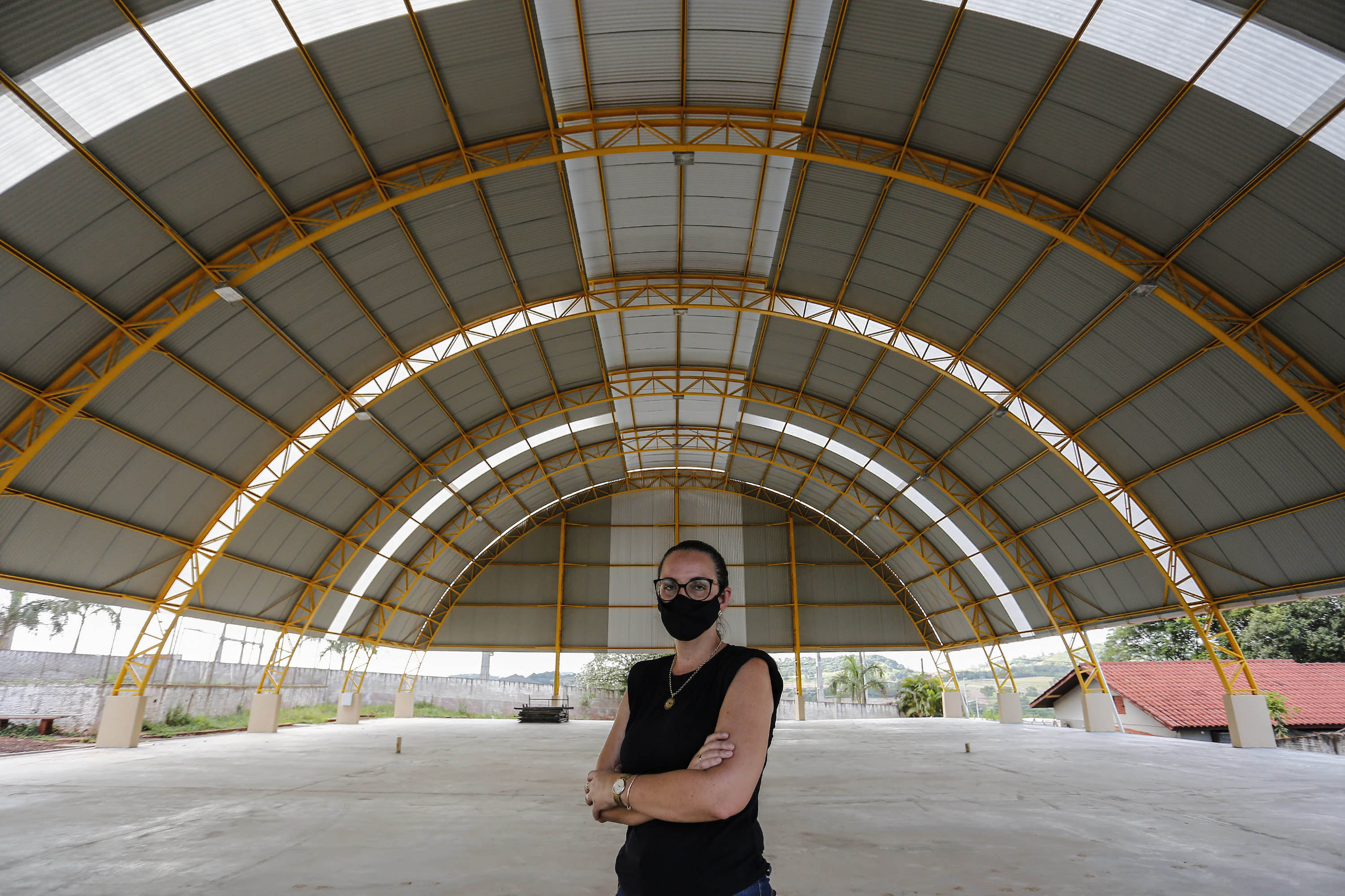 São Miguel do Iguaçu - 21-10-2020 - Ginasio do Colegio Estadual Campo Castelo Branco -diretora da escola Anelise Carradore Lutz - Foto : Jonathan Campos / AEN
