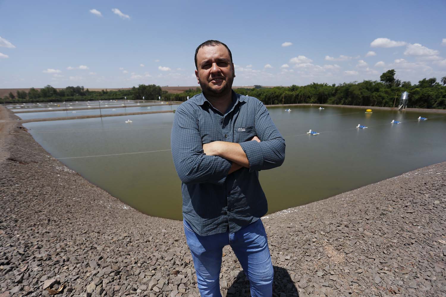 Palotina - 10-10-2020 - Produtor de Tilapia  Paulo Alexandre Borba Michelon  - Foto : Jonathan Campos / AEN