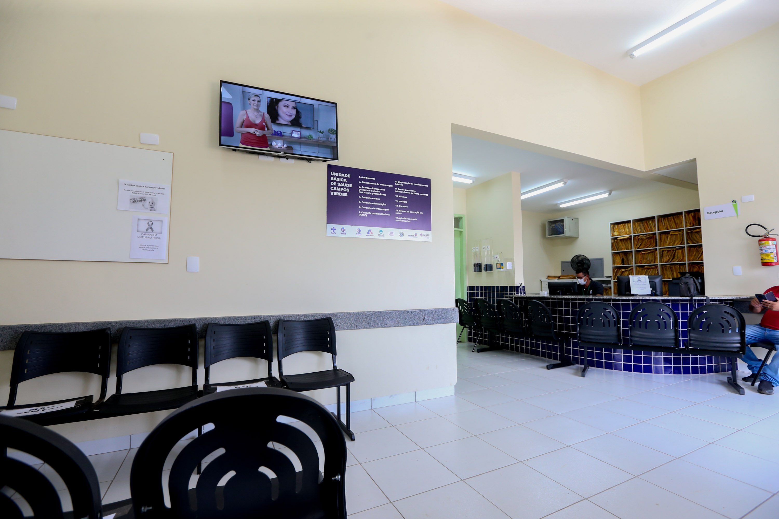 A obra de reforma da Unidade Básica de Saúde (UBS) do Campos Verdes em Londrina. Na foto, Secretário municipal de saúde, Felippe Machado14/10/2020 - Foto: Geraldo  Bubniak/AEN