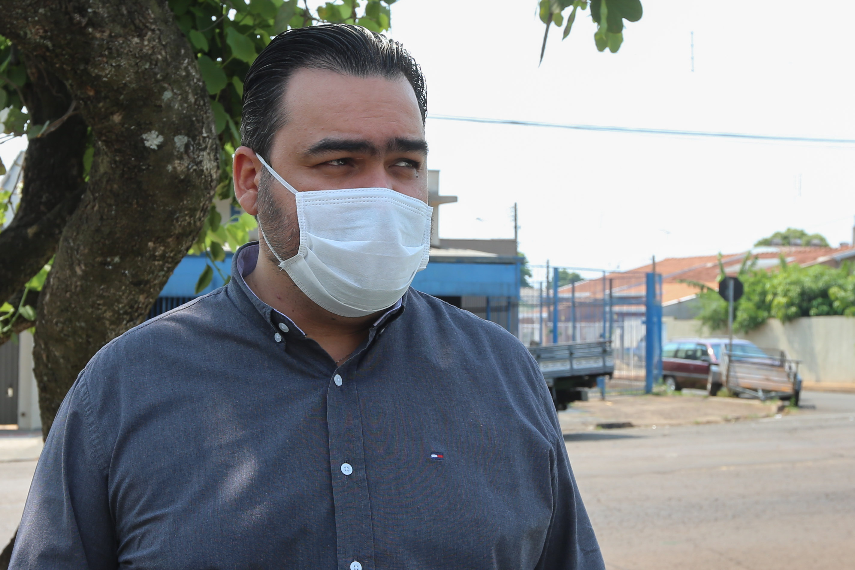 A obra de reforma da Unidade Básica de Saúde (UBS) do Jardim Ideal em Londrina. Na foto, Secretário municipal de saúde, Felippe Machado14/10/2020 - Foto: Geraldo  Bubniak/AEN