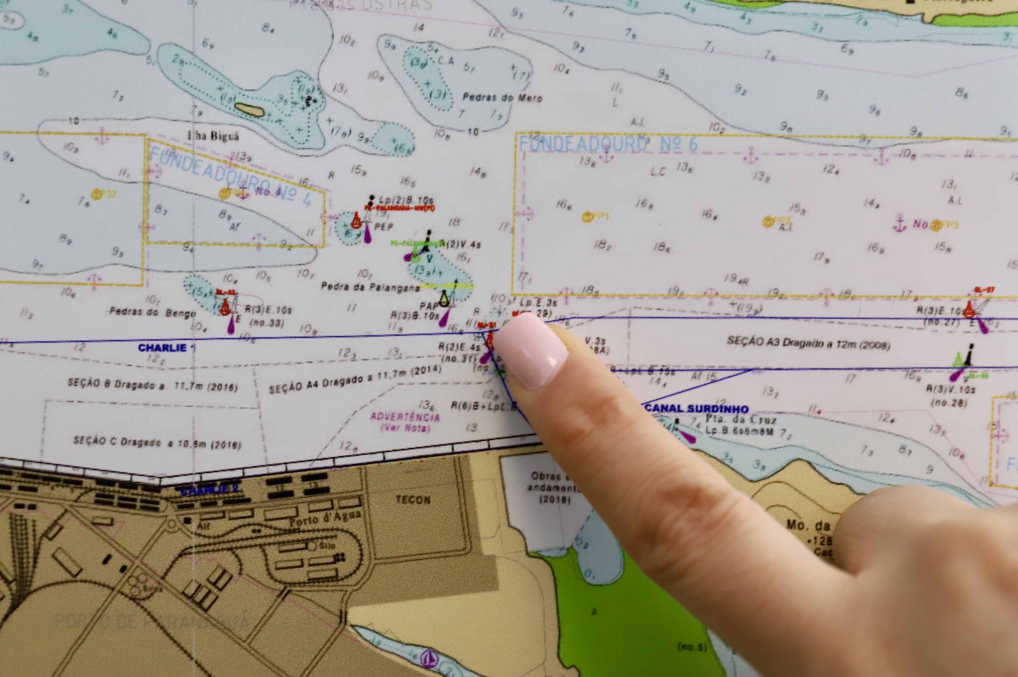 Portos do Paraná dá início ao projeto executivo para a obra de derrocagem.
Foto: Claudio Neves