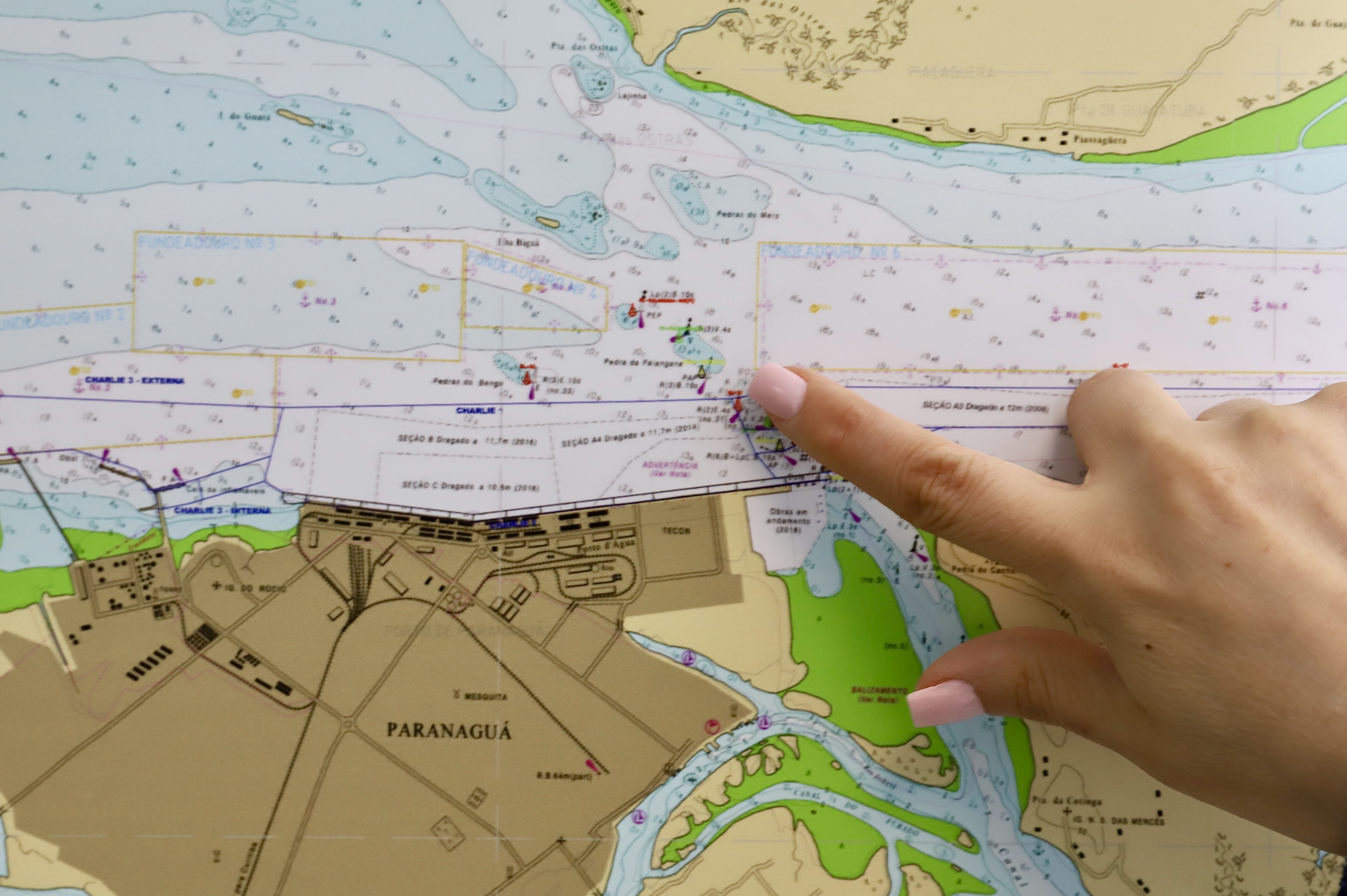 Portos do Paraná dá início ao projeto executivo para a obra de derrocagem.
Foto: Claudio Neves