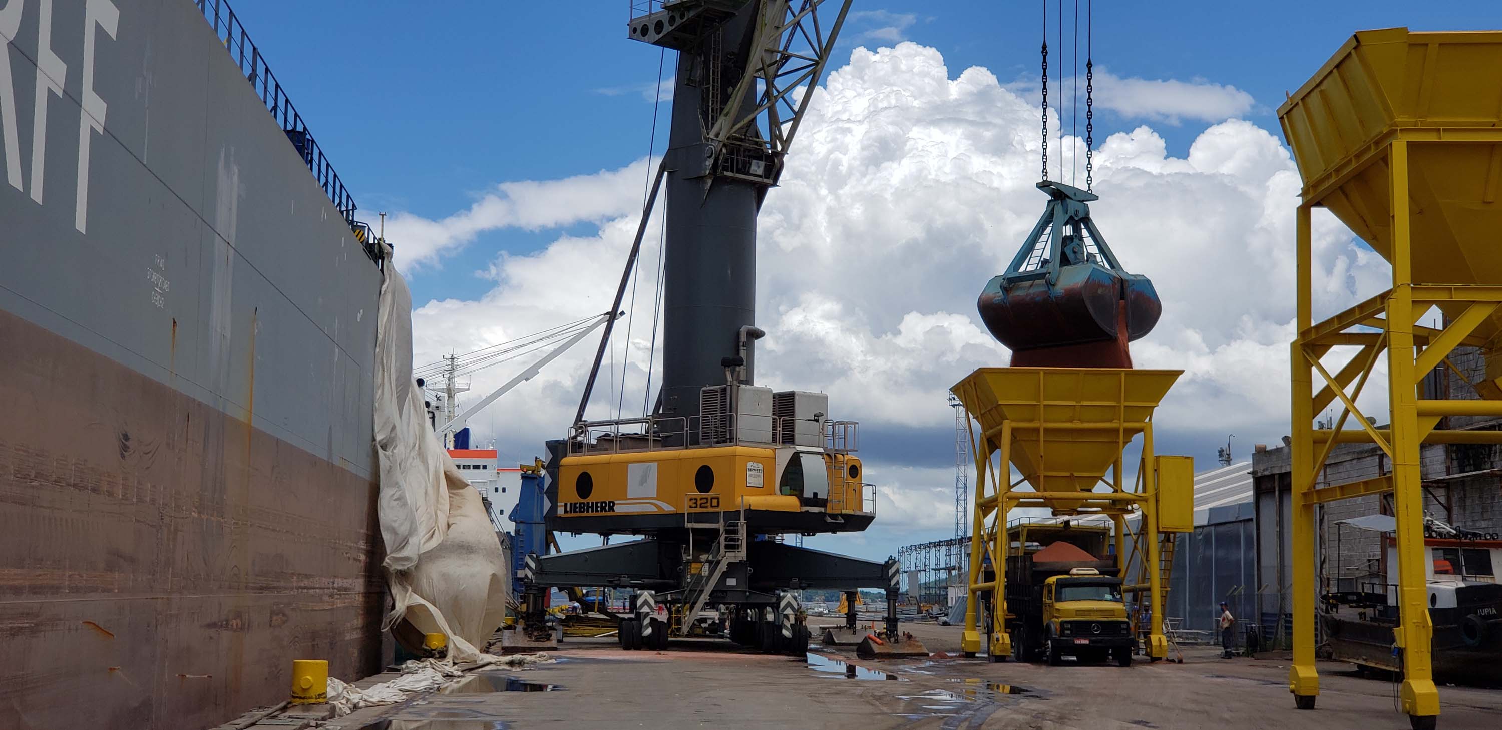 Exportações puxam o aumento de 9% na movimentação dos portos . Foto:Cesar Teixeira