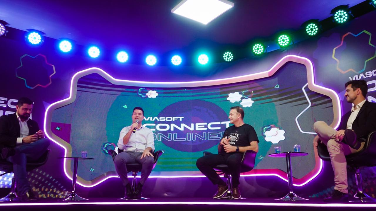 a abertura do Espaço Paraná Inovador da Viasoft Connect 2020, um dos eventos que compõem a programação da Semana da Inovação do Paraná, nesta quinta-feira (10), o chefe da Casa Civil, Guto Silva falou sobre o papel do governo nesse processo. Foto: Casa Civil