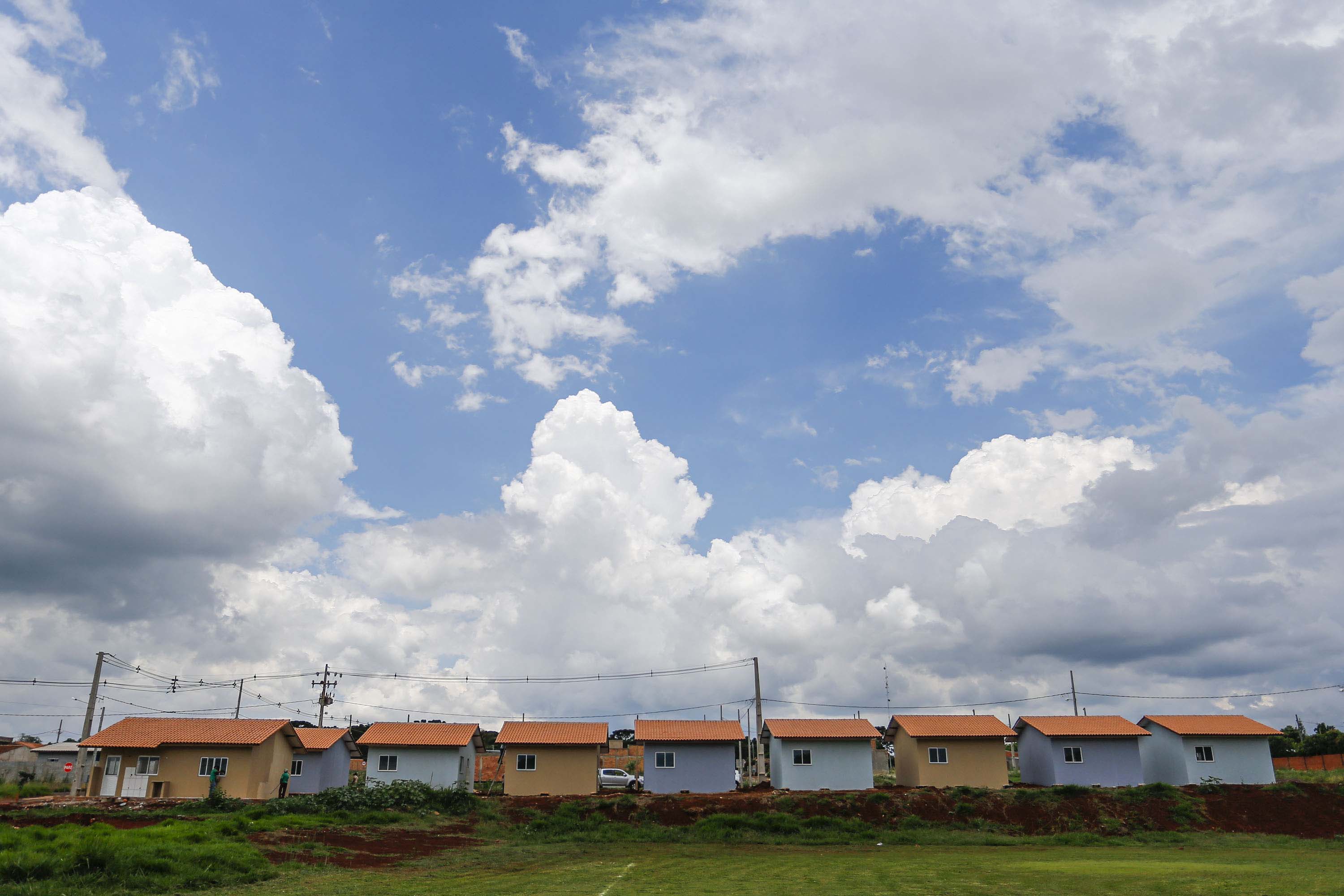 SANTA TEREZA DO OESTE - 02-12-2020 -OBRAS DE CASAS POPULARES -  Foto: Jonathan Campos/ AEN