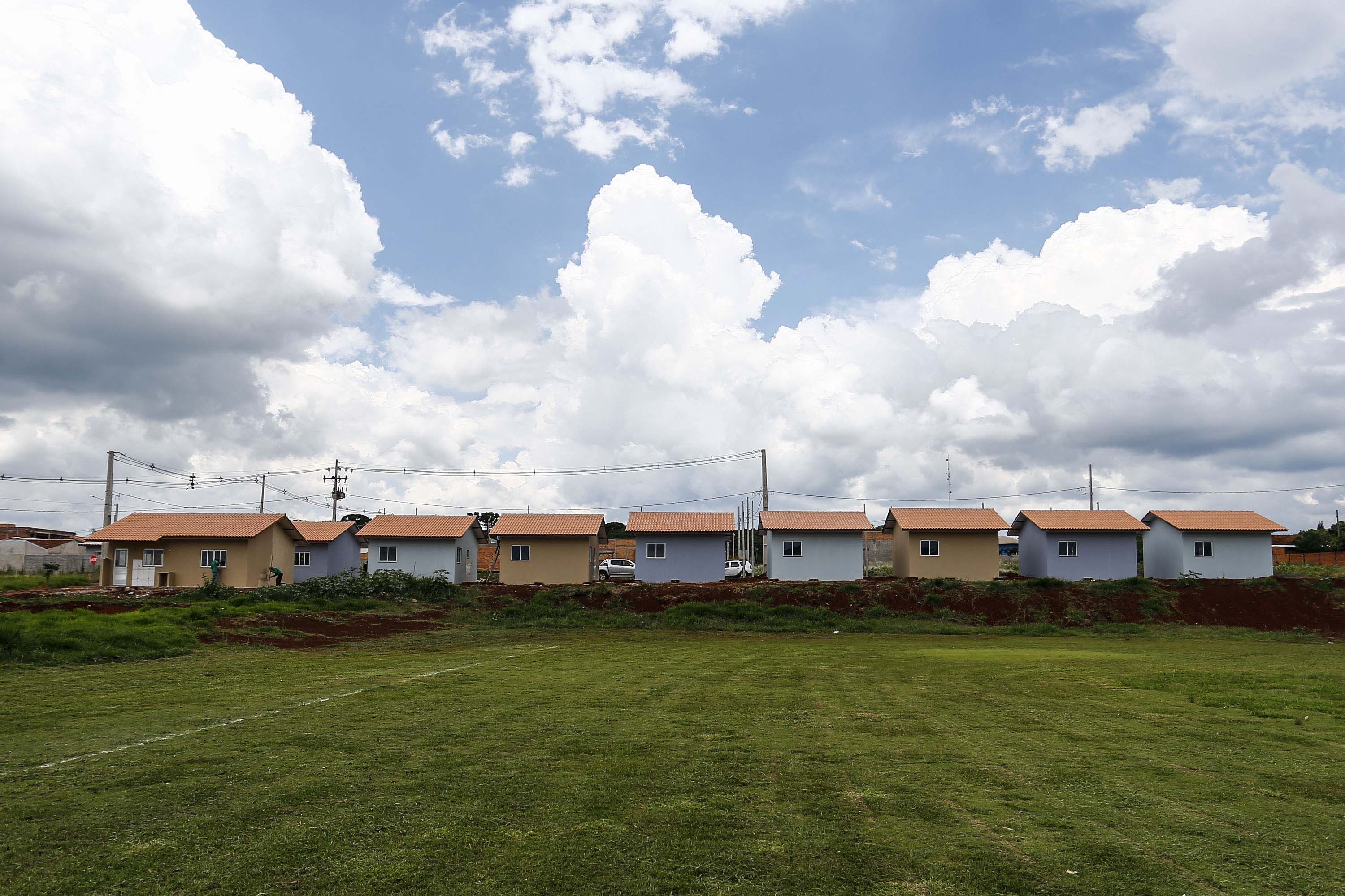 SANTA TEREZA DO OESTE - 02-12-2020 -OBRAS DE CASAS POPULARES -  Foto: Jonathan Campos/ AEN