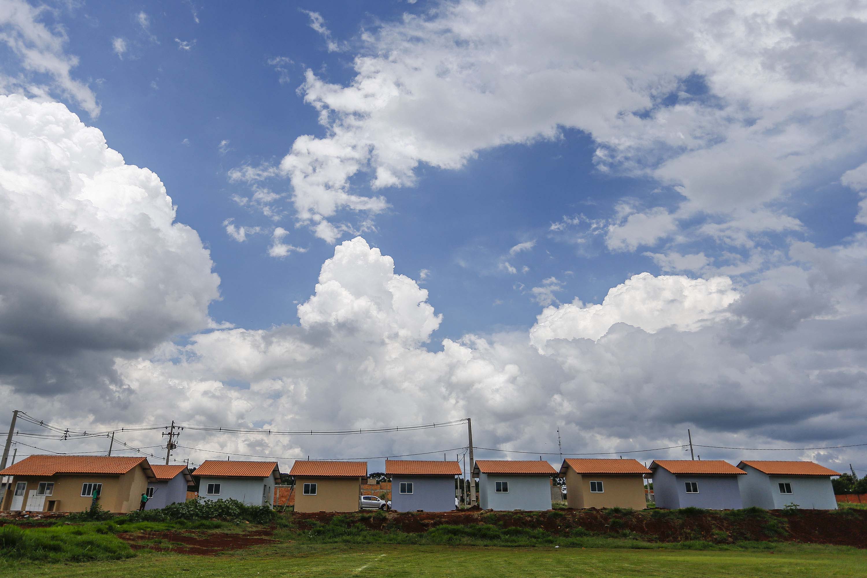 SANTA TEREZA DO OESTE - 02-12-2020 -OBRAS DE CASAS POPULARES -  Foto: Jonathan Campos/ AEN