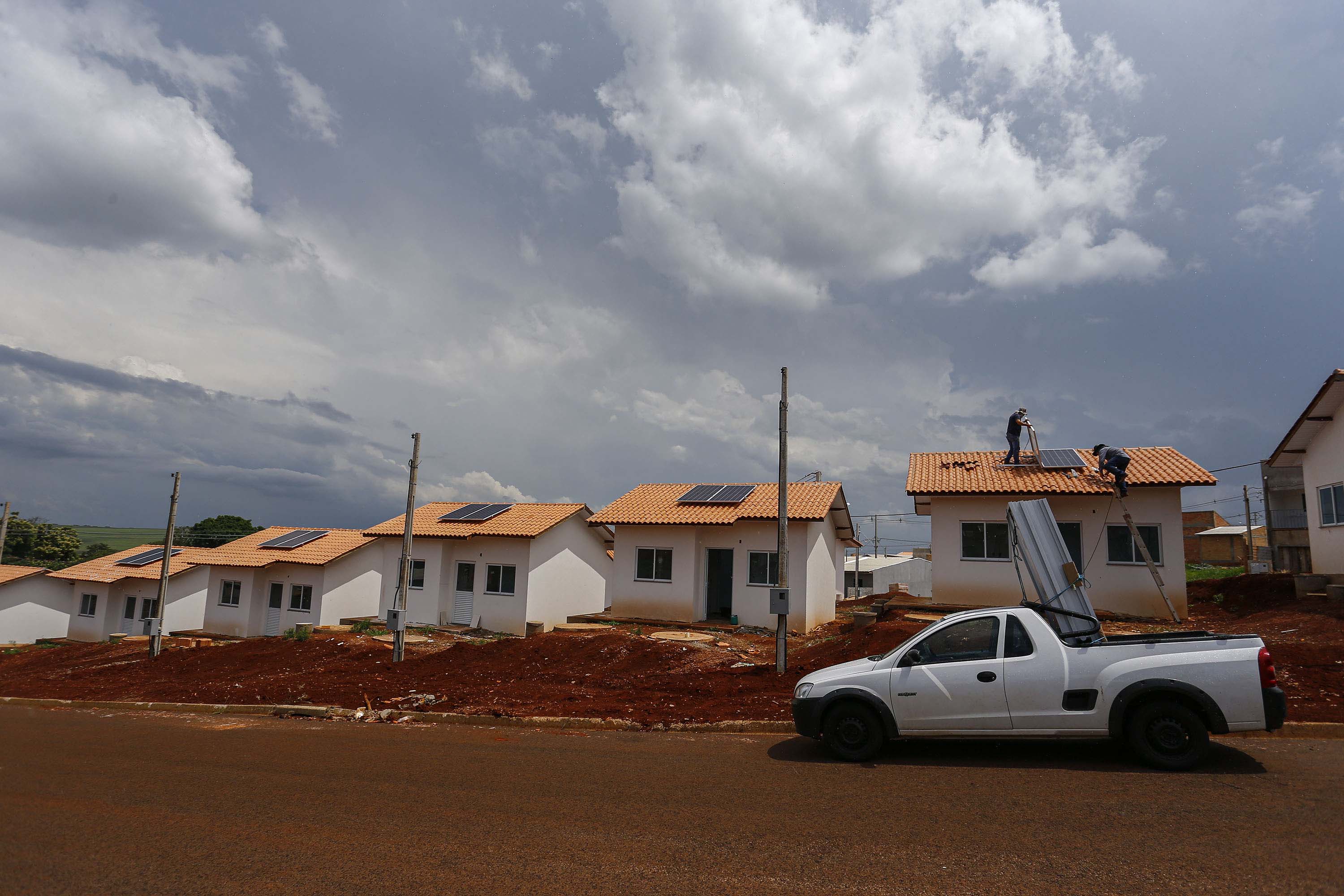 SANTA TEREZA DO OESTE - 02-12-2020 -OBRAS DE CASAS POPULARES -  Foto: Jonathan Campos/ AEN