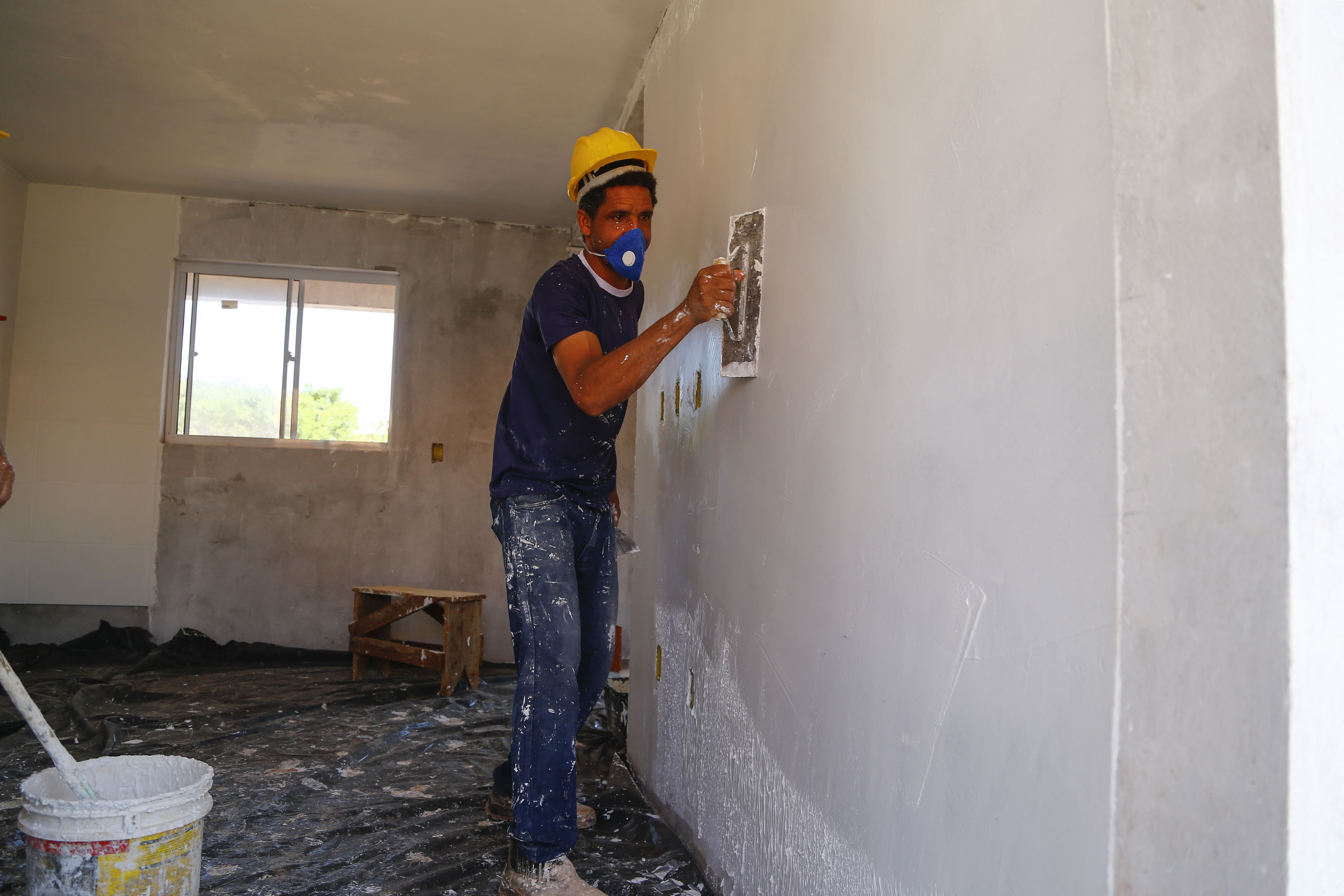 Condomínio do Idoso de Foz do Iguaçu tem 80% das obras executadas. Foto: Jonathan Campos/ AEN