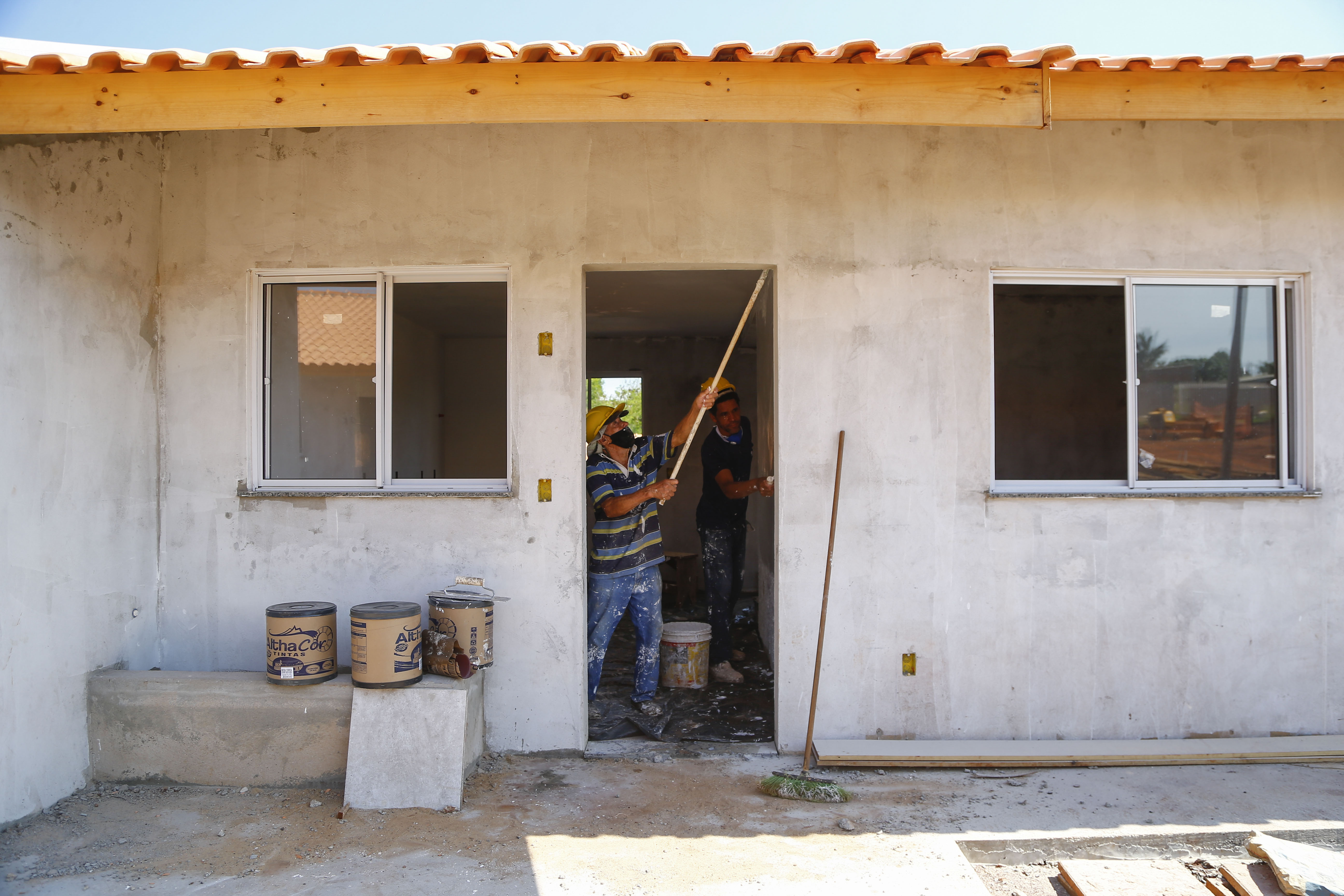 Condomínio do Idoso de Foz do Iguaçu tem 80% das obras executadas. Foto: Jonathan Campos/ AEN