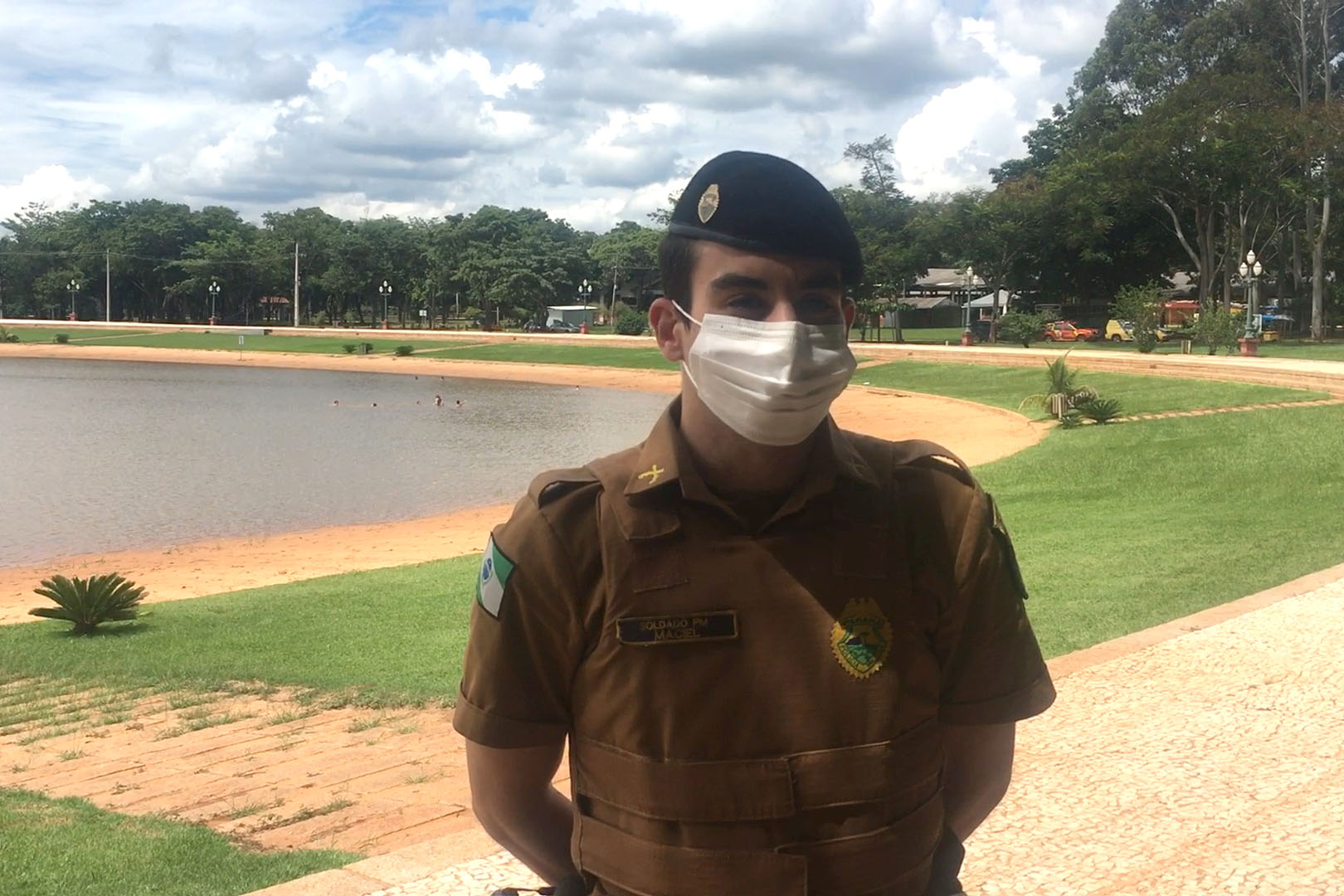 PM e Bombeiros reforçam a prevenção nas prainhas de água doce da Costa Oeste durante Verão Consciente  -  Curitiba, 05/02/2021  -  Foto: Divulgação SESP PR