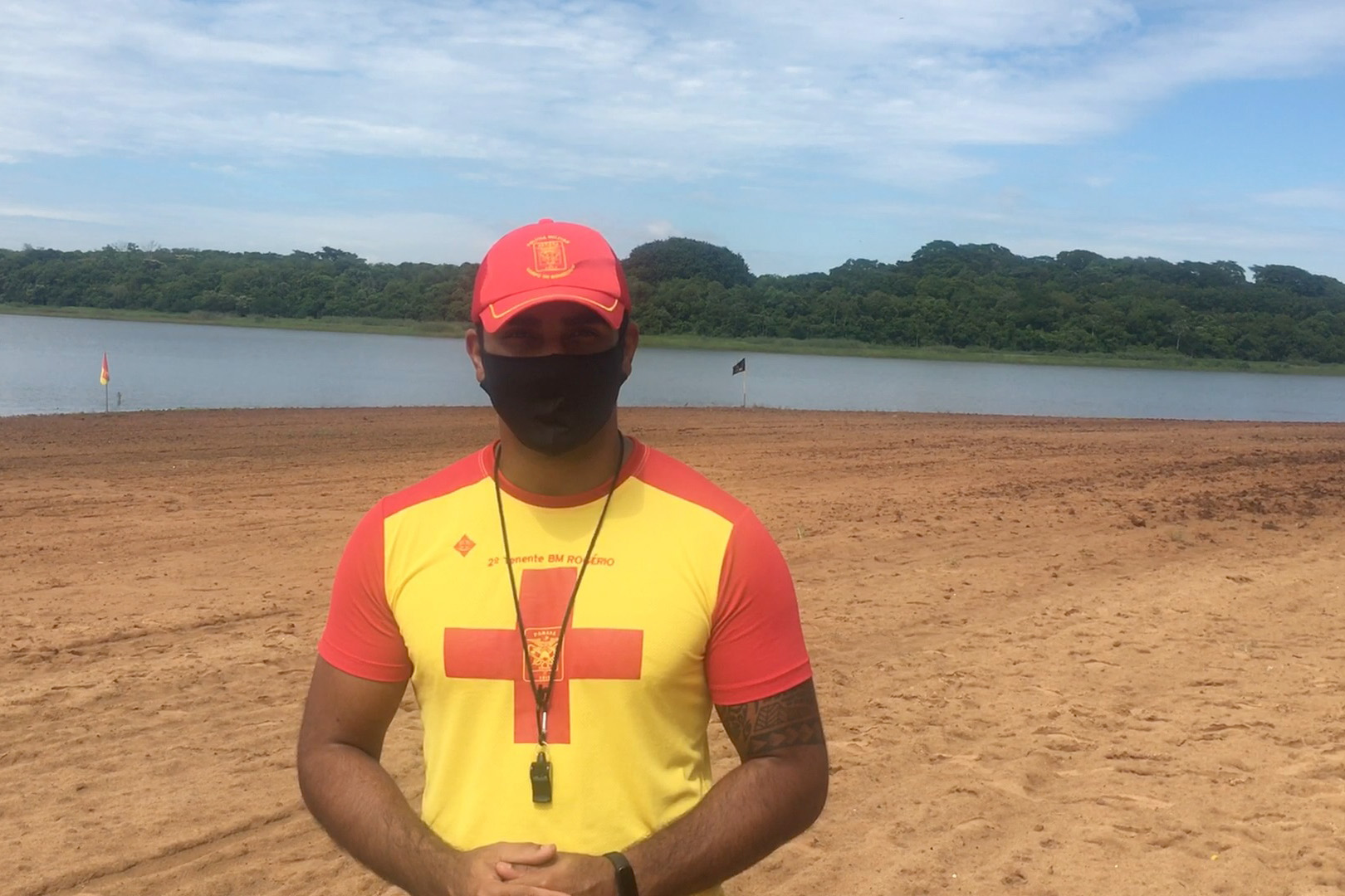 PM e Bombeiros reforçam a prevenção nas prainhas de água doce da Costa Oeste durante Verão Consciente  -  Curitiba, 05/02/2021  -  Foto: Divulgação SESP PR