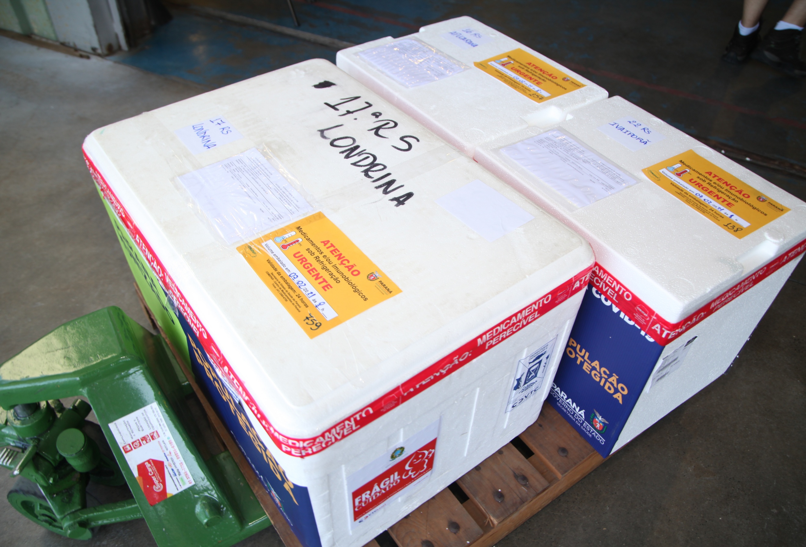 Com a chegada do quarto lote, Paraná começa a vacinar idosos. Foto: Ari Dias/AEN