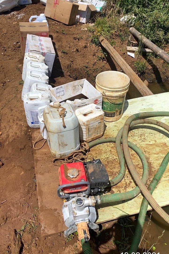 Fiscais do Escritório Regional de União da Vitória do Instituto Água e Terra (IAT) encontraram, nesta sexta-feira (19), diversas irregularidades ambientais em uma propriedade rural de General Carneiro, no extremo Sul do Paraná.  General Carneiro, 19/02/2021  -  Foto: Divulgação SEDEST/IAT