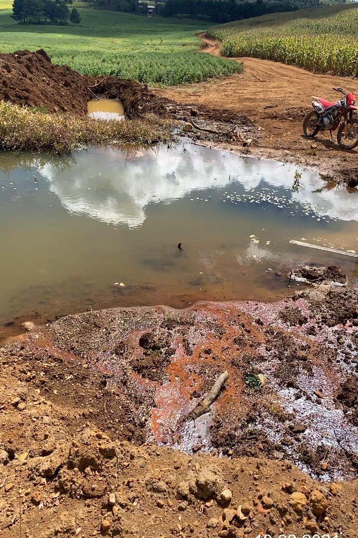 Fiscais do Escritório Regional de União da Vitória do Instituto Água e Terra (IAT) encontraram, nesta sexta-feira (19), diversas irregularidades ambientais em uma propriedade rural de General Carneiro, no extremo Sul do Paraná.  General Carneiro, 19/02/2021  -  Foto: Divulgação SEDEST/IAT