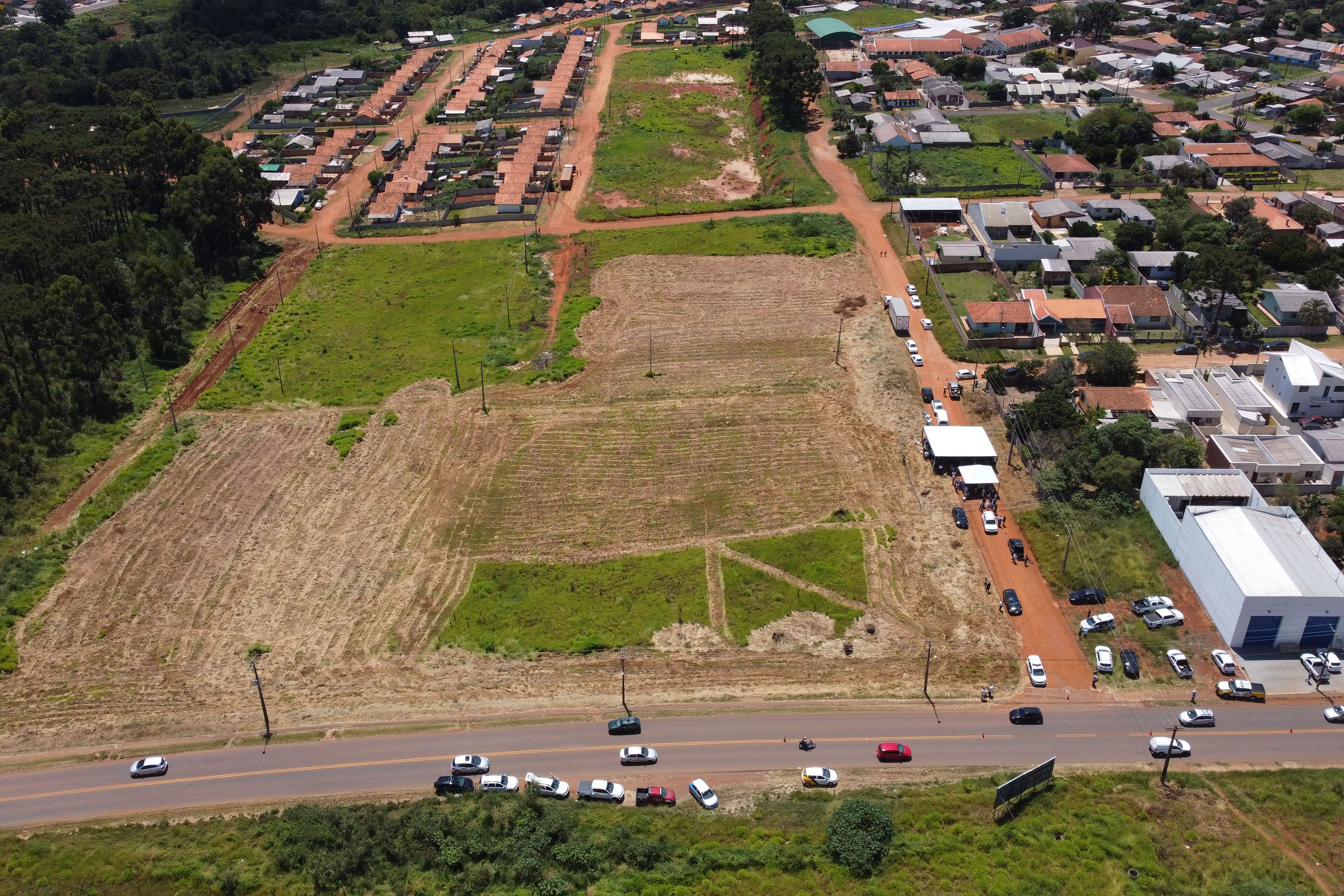O governador Carlos Massa Ratinho Junior autorizou nesta segunda-feira (22) a ordem de serviço para a construção de um Condomínio do Idoso em Ponta Grossa, nos Campos Gerais.  -  Ponta Grossa, 22/02/2021  -  Foto: Jonathan Campos/AEN