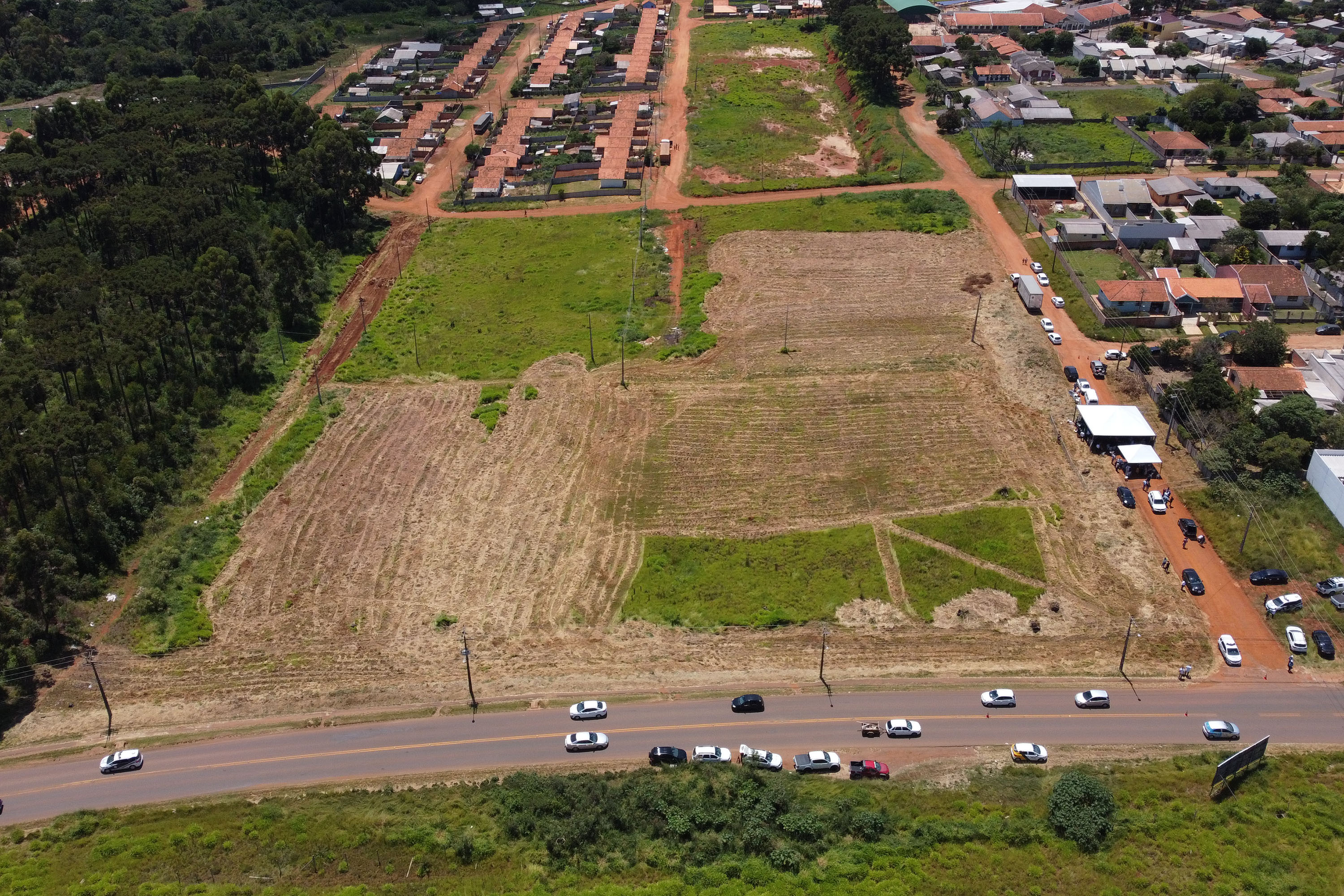 O governador Carlos Massa Ratinho Junior autorizou nesta segunda-feira (22) a ordem de serviço para a construção de um Condomínio do Idoso em Ponta Grossa, nos Campos Gerais.  -  Ponta Grossa, 22/02/2021  -  Foto: Jonathan Campos/AEN