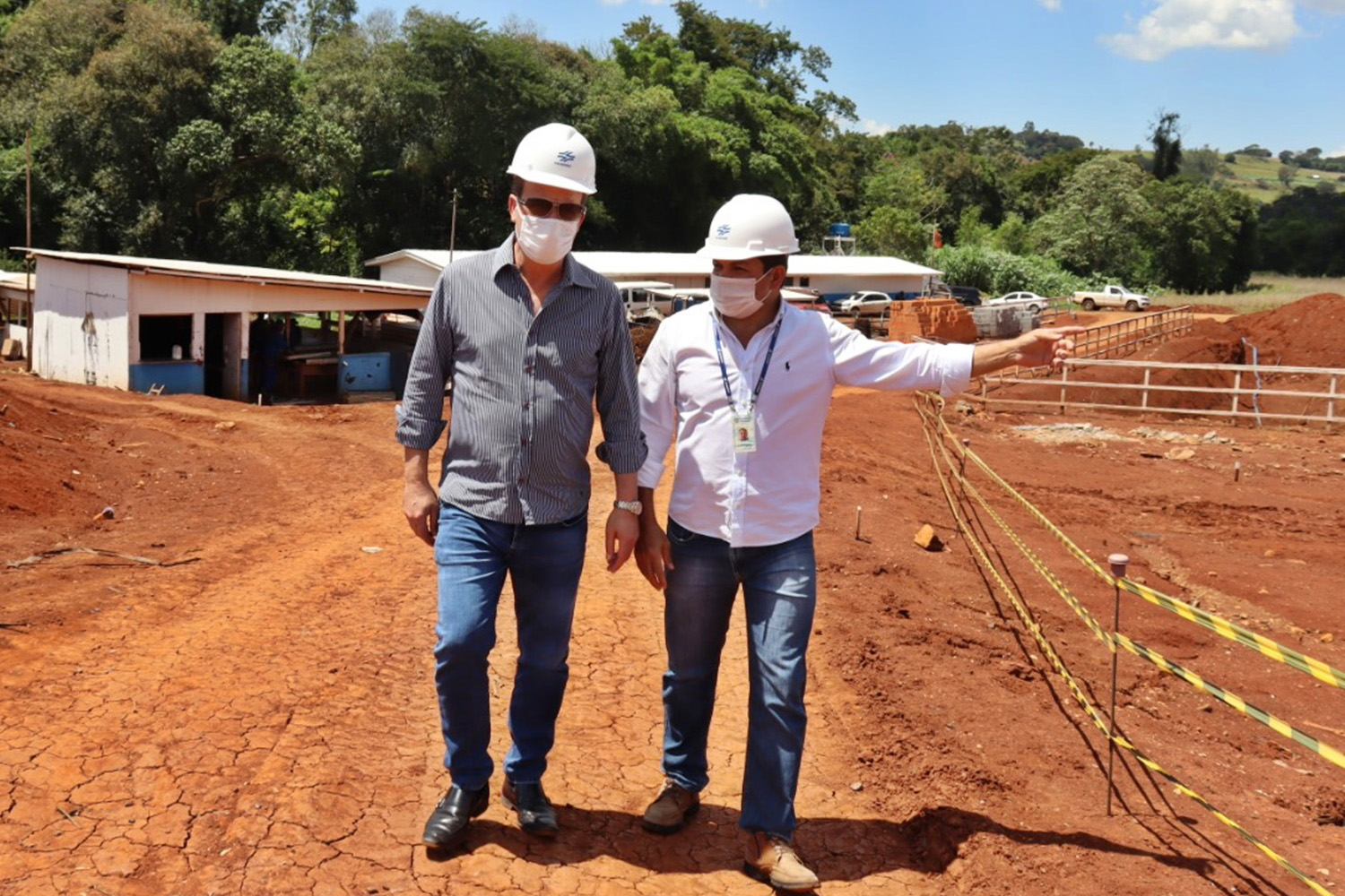 Em visita às obras, prefeito Carlos Gil confere tecnologia e eficiência aplicadas -  Curitiba, 12/03/2021  -  Foto: Divulgação Sanepar