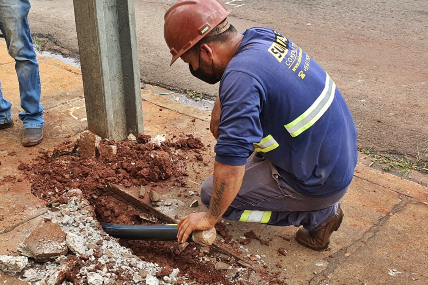 Obra na região central substitui 86 km da rede de água - Foto: Sanepar