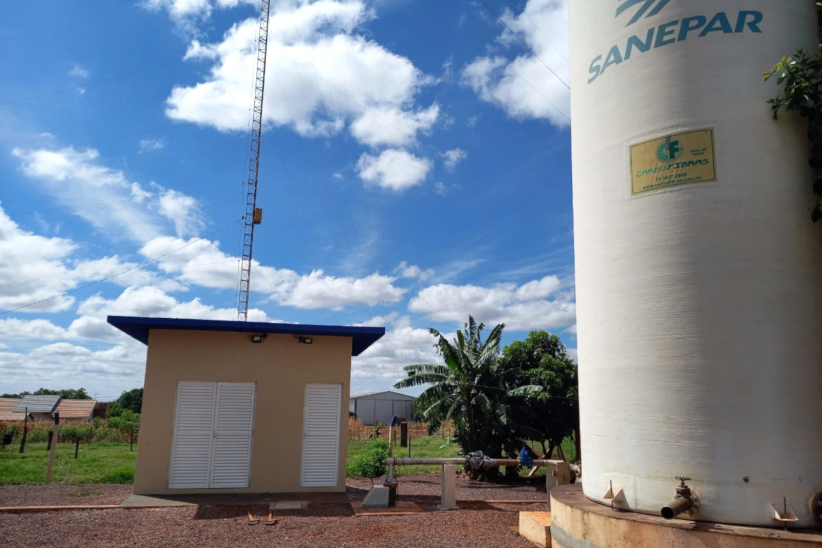 A partir desta sexta-feira (9) os moradores da comunidade Ouro Preto, em Toledo, passam a ser abastecidos por um novo poço. Os investimentos da Sanepar no distrito foram em torno de R$ 250 mil. -  Foto: Divulgação Sanepar