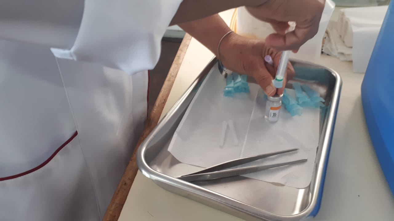 Vacinação contra a Covid-19 em Goioerê.