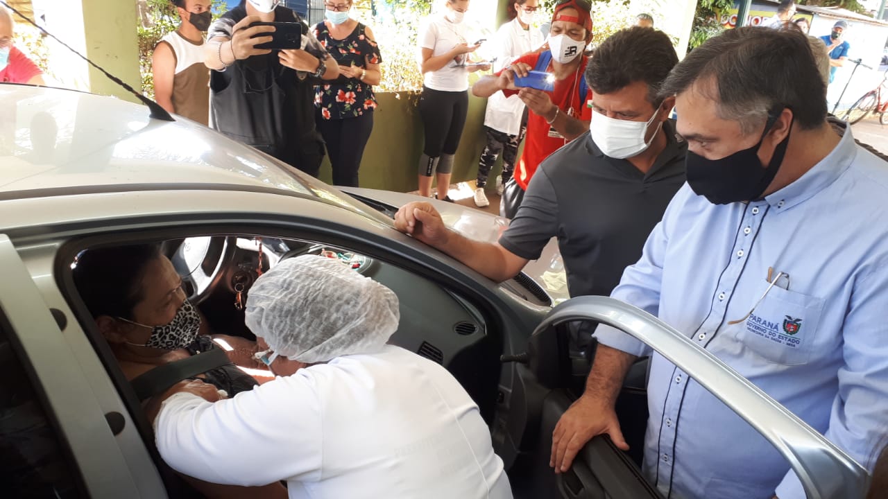 Vacinação contra a Covid-19 em Sarandi.