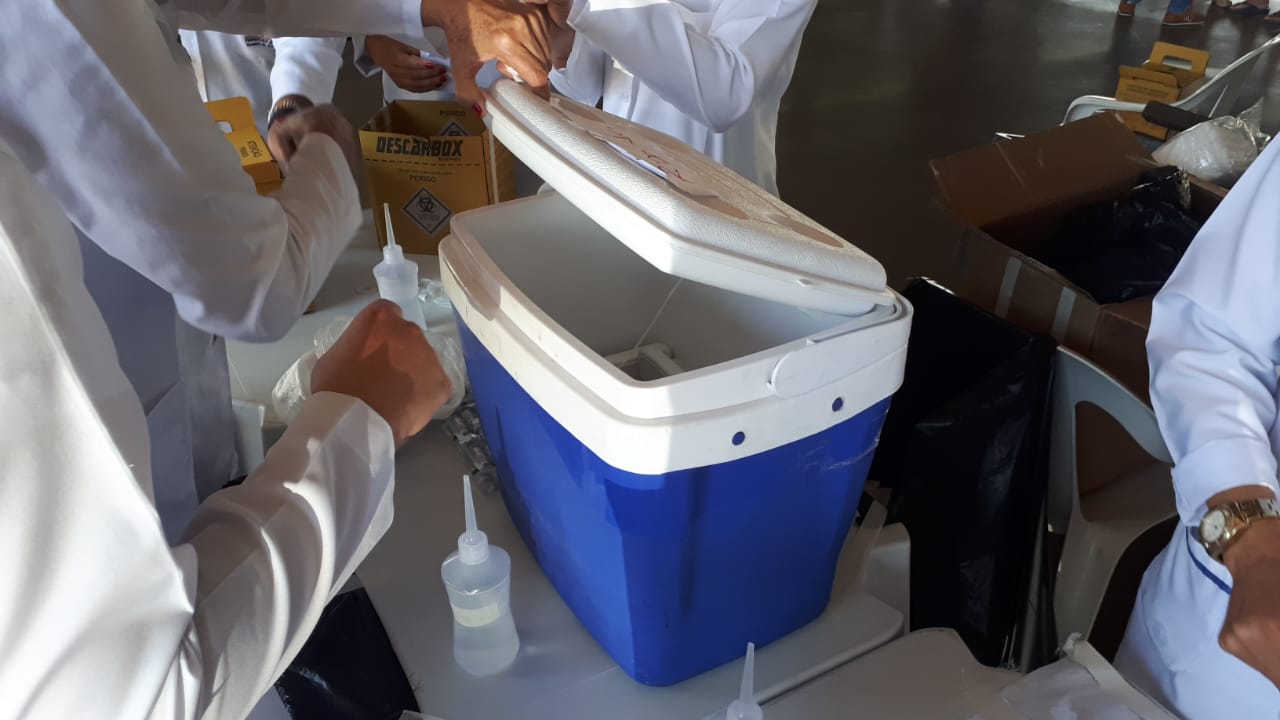 Vacinação contra a Covid-19 em Cambé. Foto:SESA