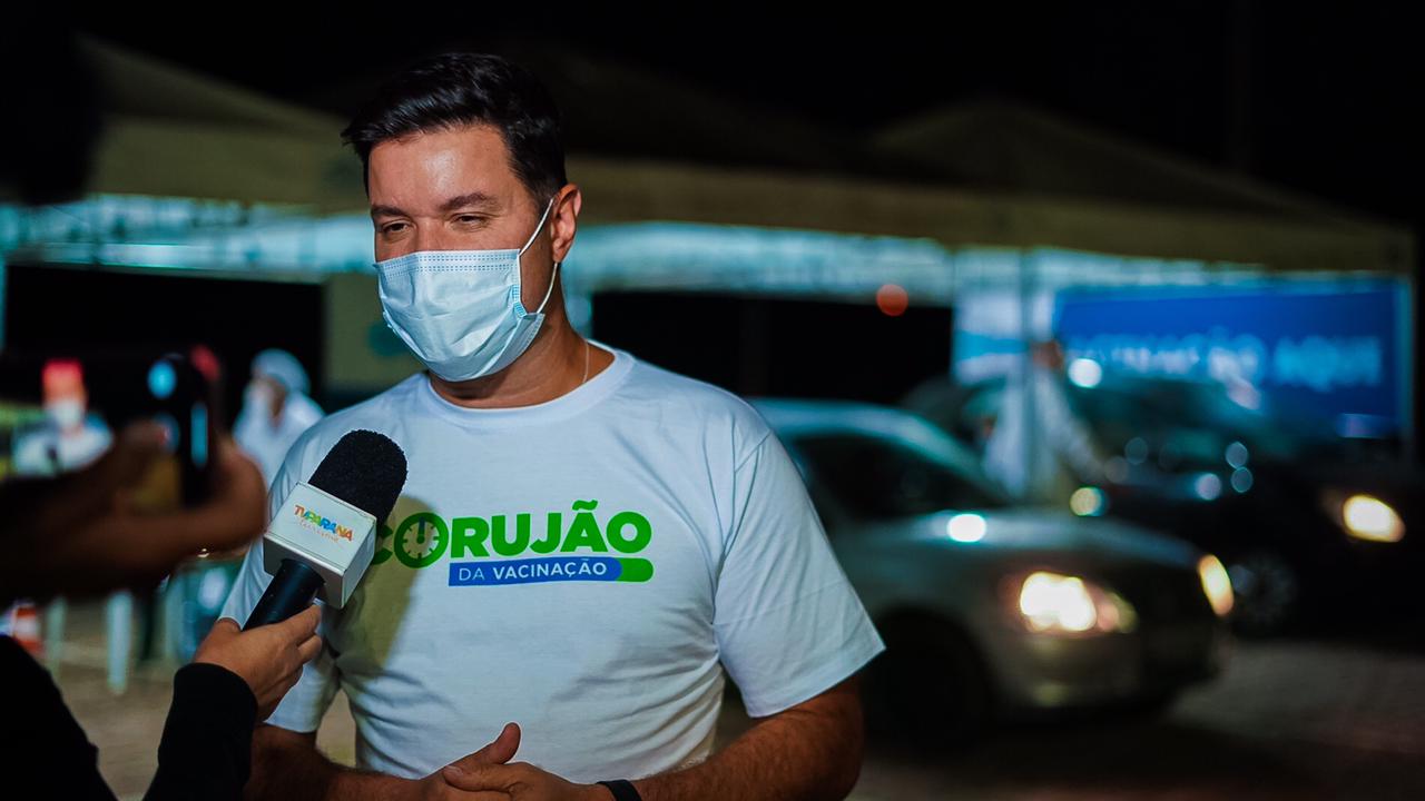 Corujão da Vacinação em Piraquara. Foto: Guilherme Flores/Casa Civil