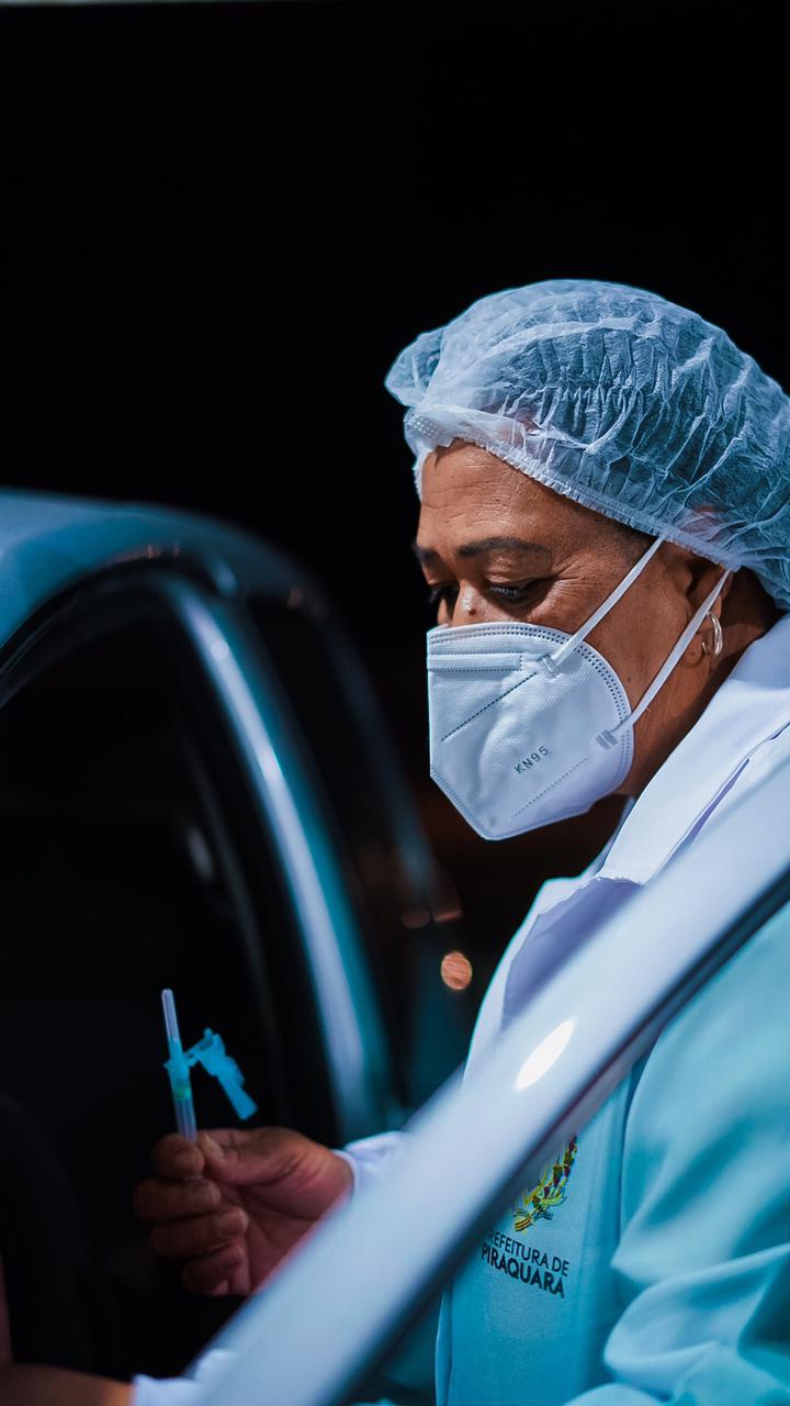 Corujão da Vacinação em Piraquara. Foto: Guilherme Flores/Casa Civil