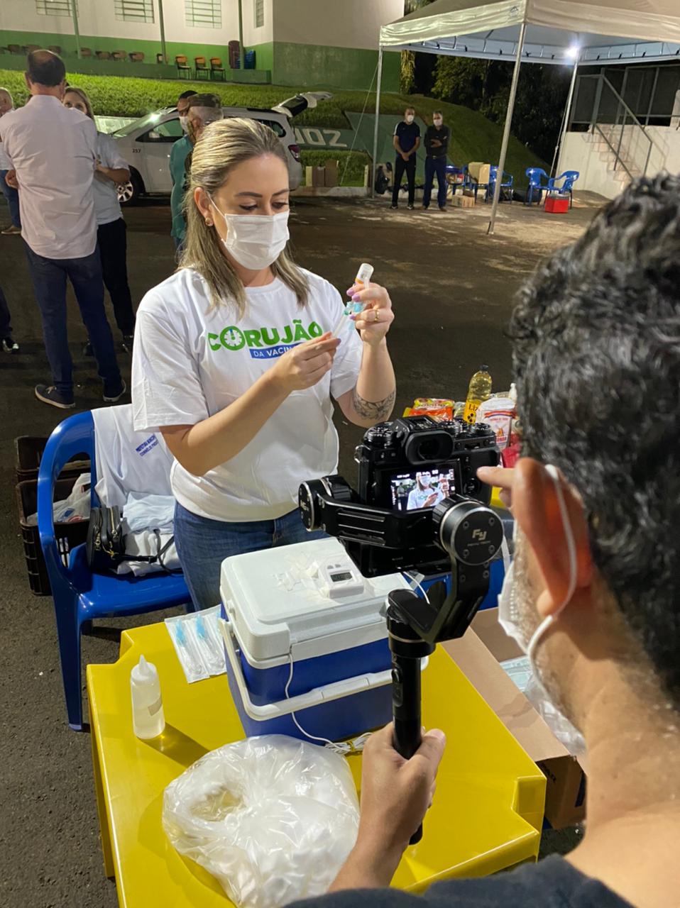 Corujão da Vacina em Cornélio Procópio. Foto: Divulgação