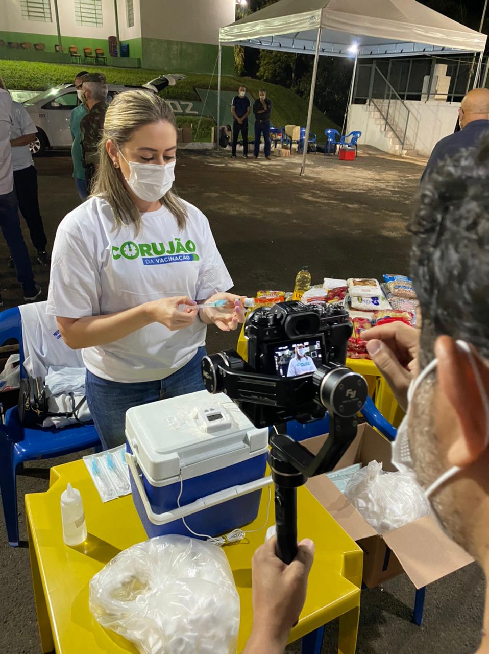 Corujão da Vacina em Cornélio Procópio. Foto: Divulgação