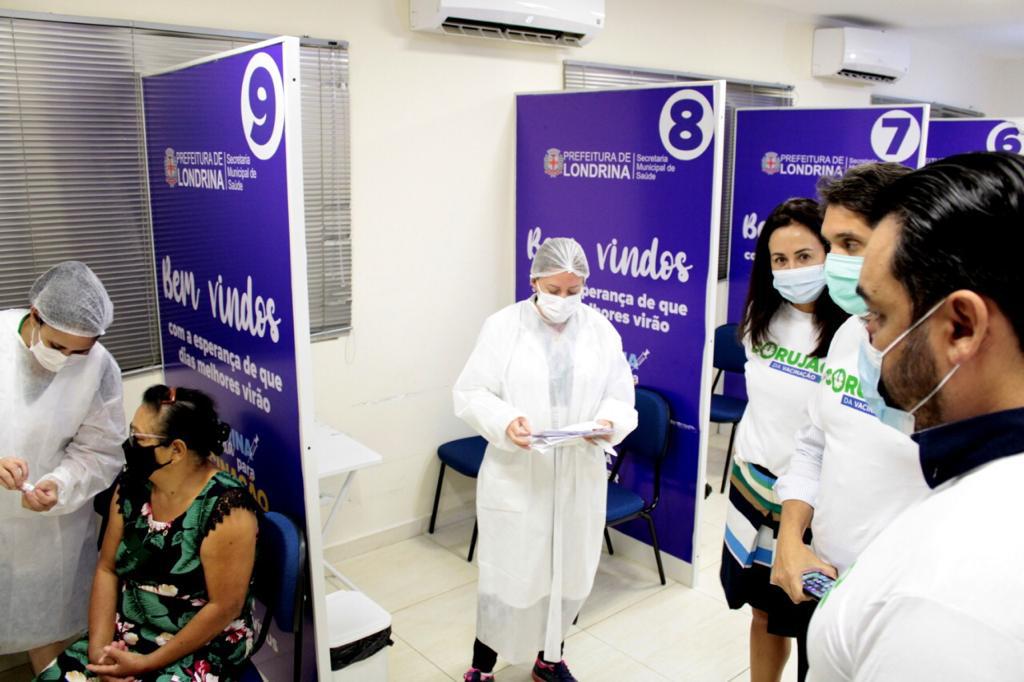 Corujão da Vacinação em Londrina. Foto:Divulgação