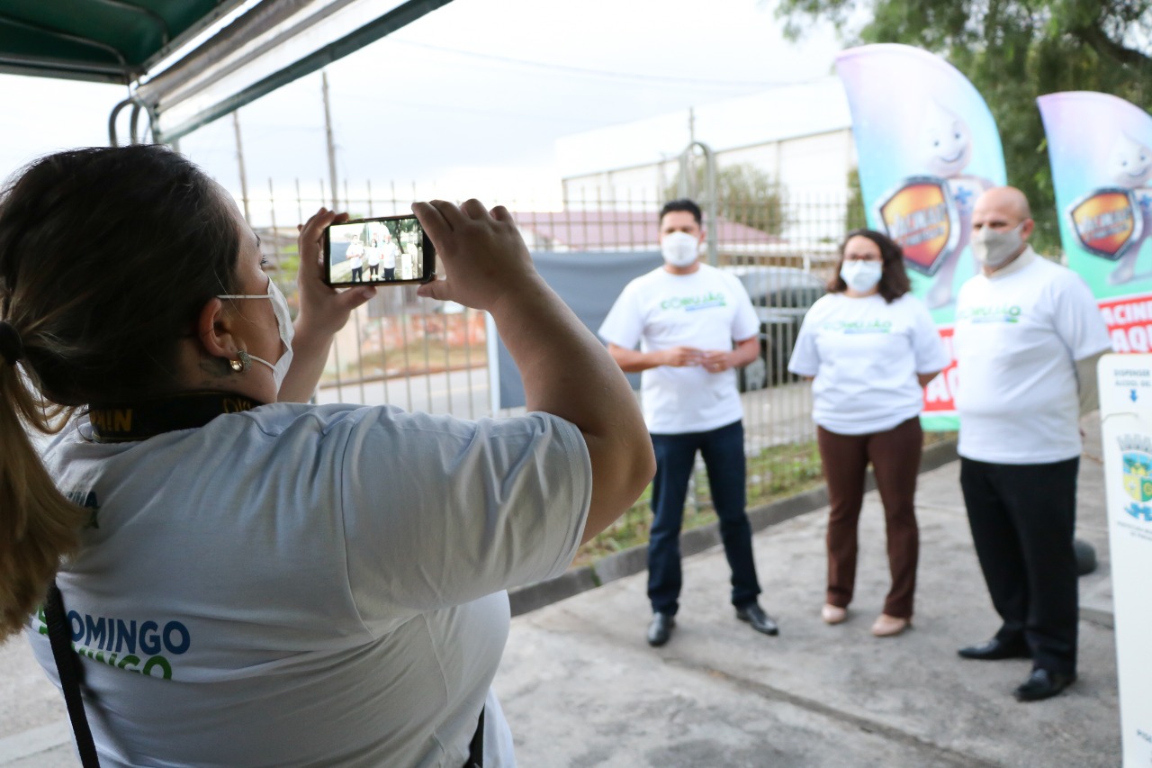 Corujão da Vacinação em Pinhais. Foto:Divulgação