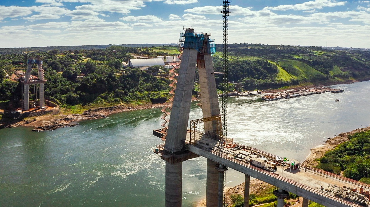 Nova ponte Brasil-Paraguai, em Foz, atinge 52% de execução
Foto: Alexandre Marchetti/Itaipu Binacional