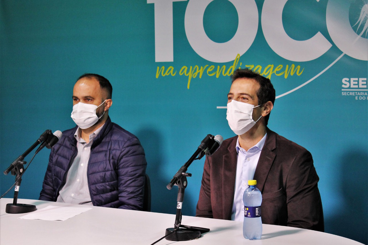 Aula inaugural abre curso de inglês do programa Ganhando o Mundo nesta segunda-feira (3)  -  Curitiba, 03/05/2021  -  Foto: SEED