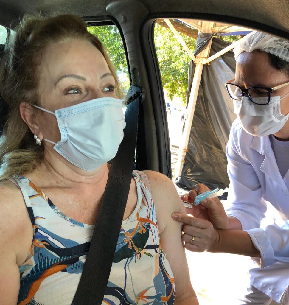 Vacinação de professores.Campo Mourão. Foto:SEED