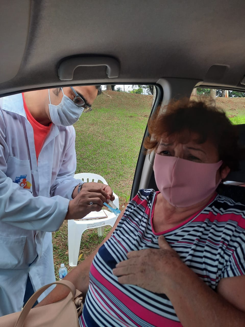 Vacinação de professores. Apucarana.. Foto:SEED