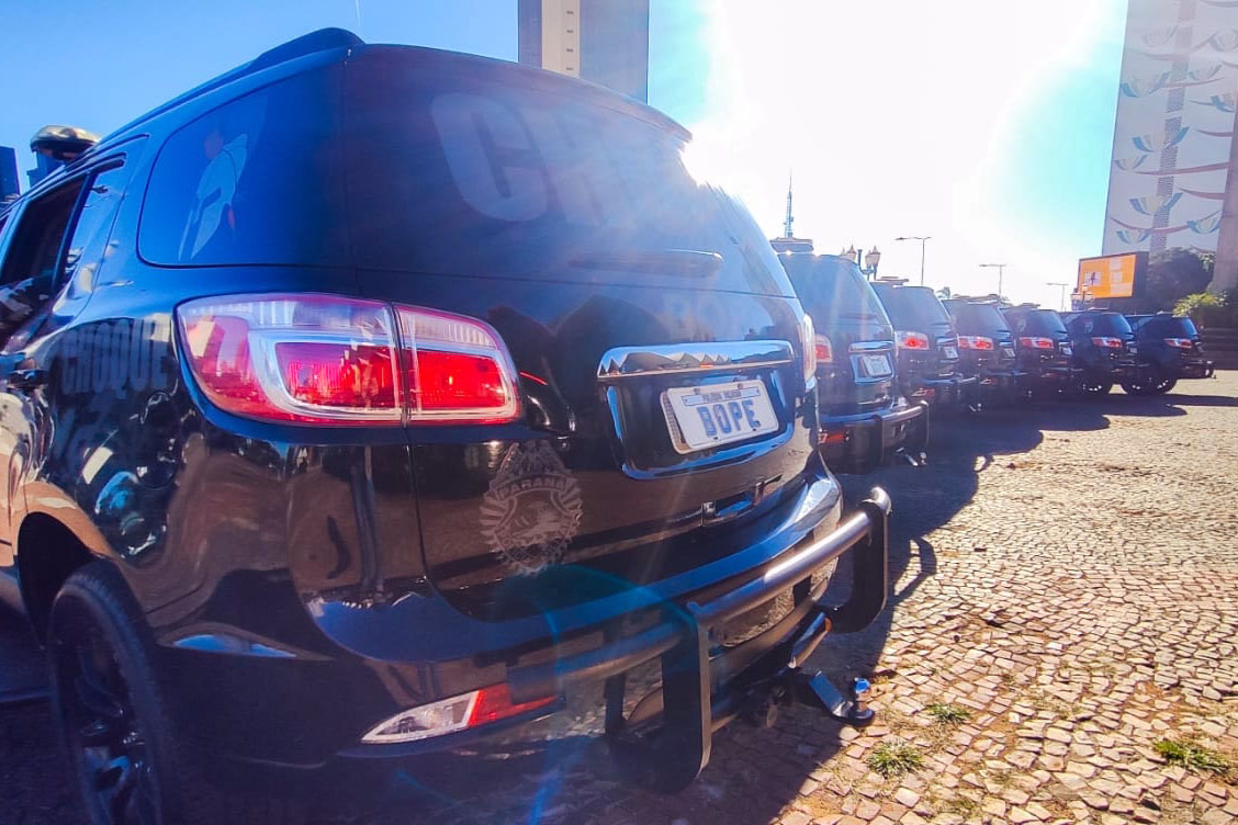 As equipes policiais do Batalhão de Operações Especiais (BOPE), treinadas para dar suporte às unidades de área da PM nas ocorrências de maior periculosidade estão na região de Cascavel nesta semana. A Operação Pronta Resposta IV foi lançada nesta terça-feira (18/05), no Centro da cidade, com a participação do Subcomandante-Geral da PM, coronel Rui Noé Barroso Torres.  -  Cascavel, 18/05/2021  -  Foto: PMPR