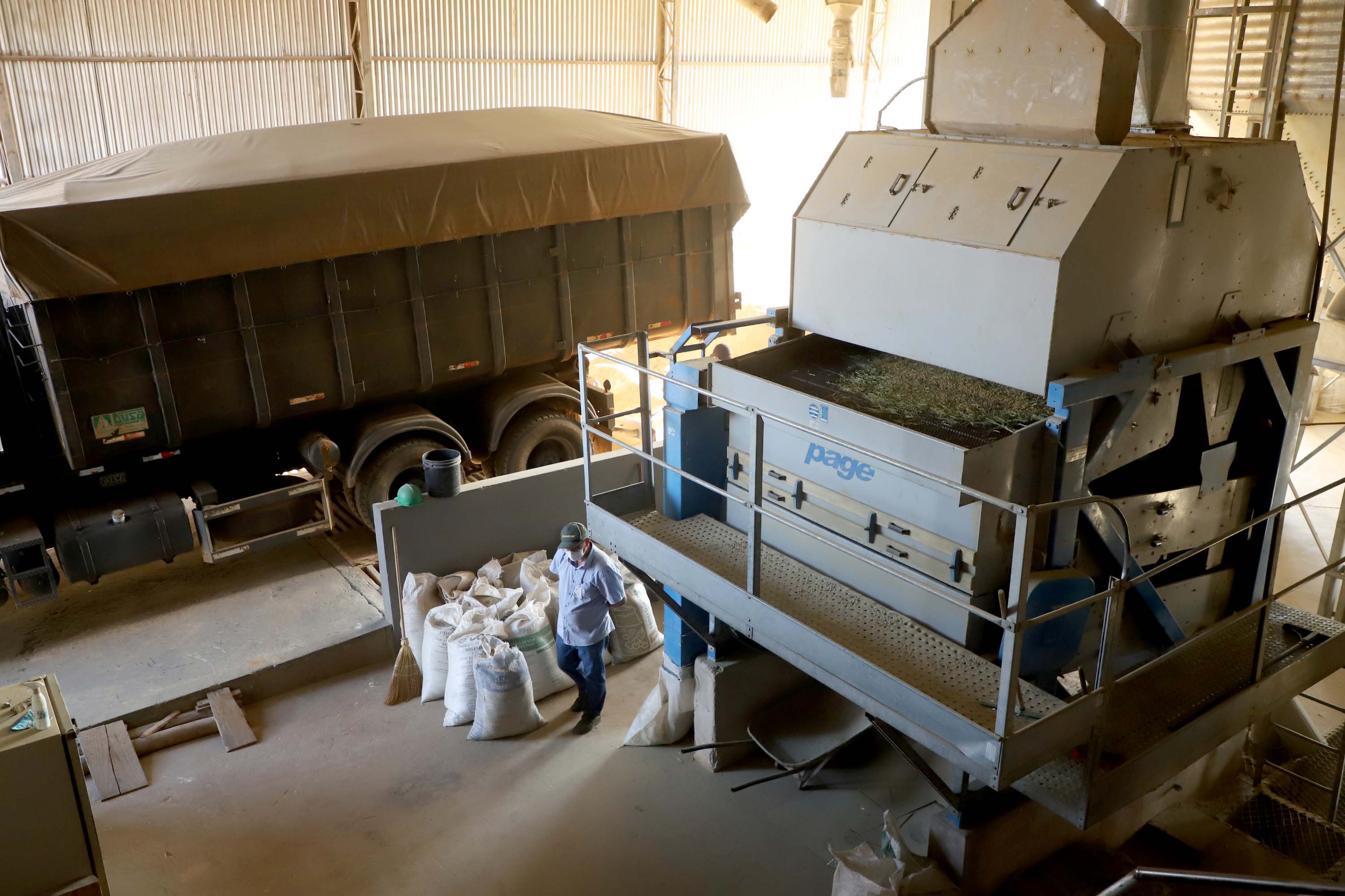 Colheita de arroz - Fazendas Volta Grande e Nova Brasília.Foto: Ari Dias/AEN