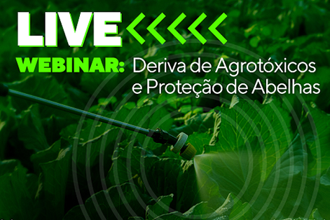 Webinar Adapar sobre Deriva de Agrotóxicos e Proteção de Abelhas em Junho -  Curitiba, 01/06/2021  -  Foto: Crea-PR