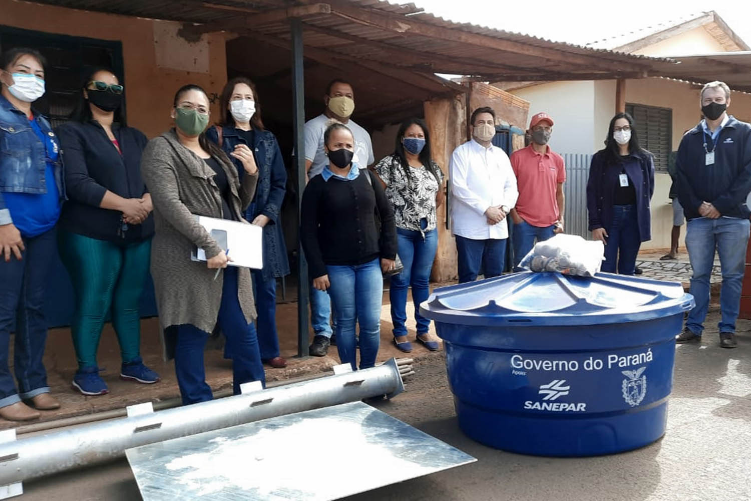 Programa Caixa D´Água Boa prioriza famílias em vulnerabilidade social. -  Curitba, 02/06/2021   -  Foto: Sanepar
