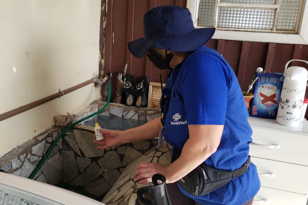 A Companhia de Saneamento do Paraná (Sanepar) começou o serviço de Vistoria Técnica Ambiental nas ligações de esgoto em imóveis dos bairros Líder, Berger e no Centro, em Coronel Vivida  -  Coronel Vivida, 16/06/2021  -  Foto: Sanepar