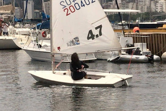 Bolsa estadual do Geração Olímpica incentiva atletas a buscar níveis maiores em suas modalidades. Na foto, Vitória Pugsley atleta da Vela  -  Curitiba, 25/06/2021  -  Foto: Paraná Esporte