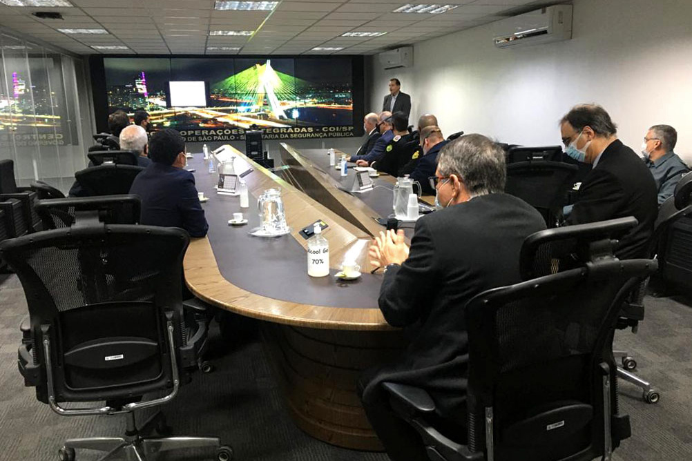 O Secretário da Segurança Pública do Paraná, Romulo Marinho Soares, juntamente com uma comitiva composta por representantes das forças de segurança do estado, esteve, nesta terça-feira (29/06), em São Paulo, para visitar as instalações das instituições de segurança pública do Estado  -  São Paulo, 29/06/2021  -  Foto: SESP-PR