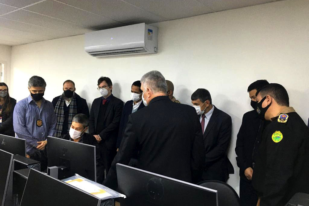 O Secretário da Segurança Pública do Paraná, Romulo Marinho Soares, juntamente com uma comitiva composta por representantes das forças de segurança do estado, esteve, nesta terça-feira (29/06), em São Paulo, para visitar as instalações das instituições de segurança pública do Estado  -  São Paulo, 29/06/2021  -  Foto: SESP-PR