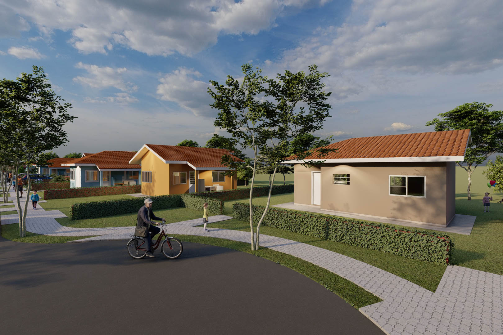 O Governo do Estado autorizou nesta semana o início da construção de 71 casas populares em Jardim Alegre, na região do Vale do Ivaí. As moradias serão financiadas pela Cohapar por meio do programa Casa Fácil Paraná para famílias com renda de um a seis salários mínimos. O empreendimento terá um prazo de execução de 18 meses deverá ser entregue até o fim de 2022. (Imagem: Cohapar)