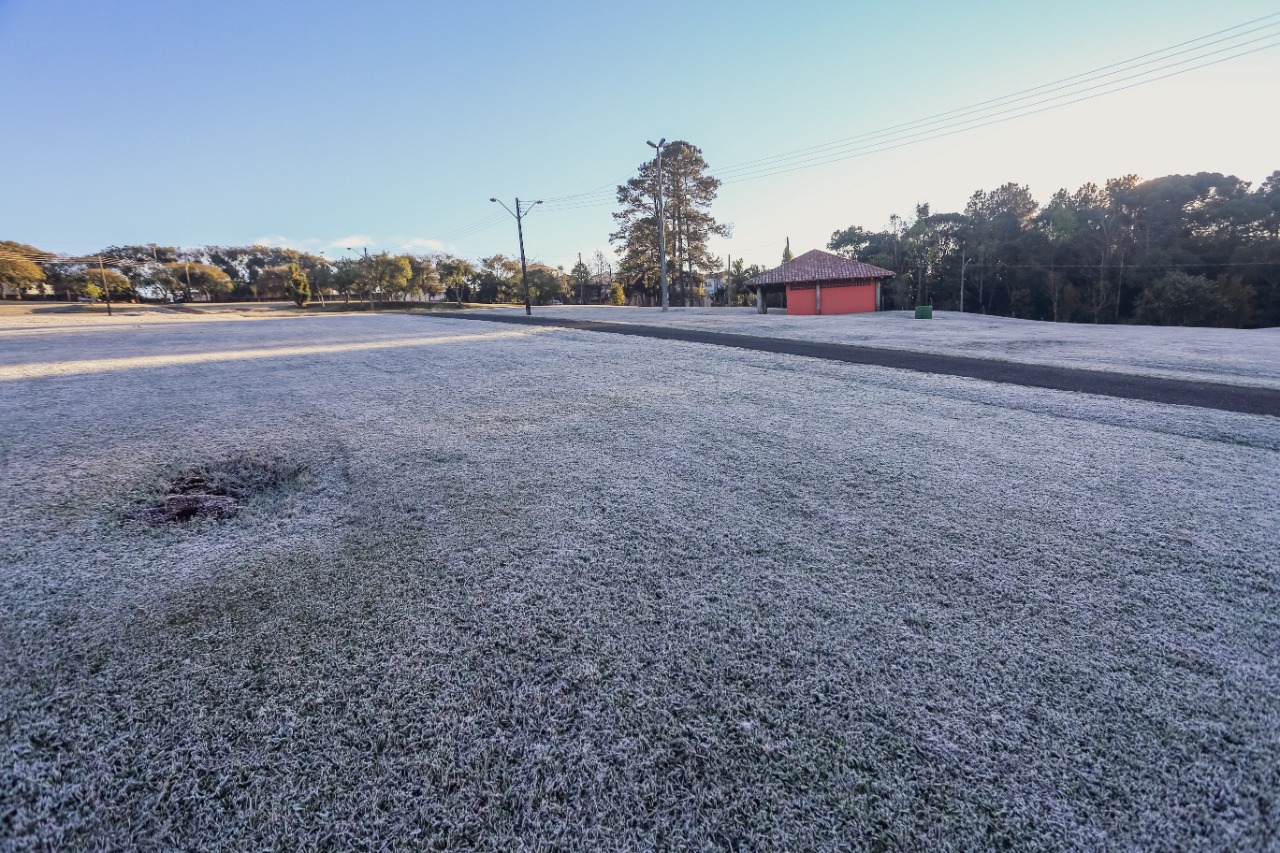 Paraná tem 16 cidades com temperaturas negativas; General Carneiro registrou -7,8ºC  Foto: Valdelino Pontes/AEN