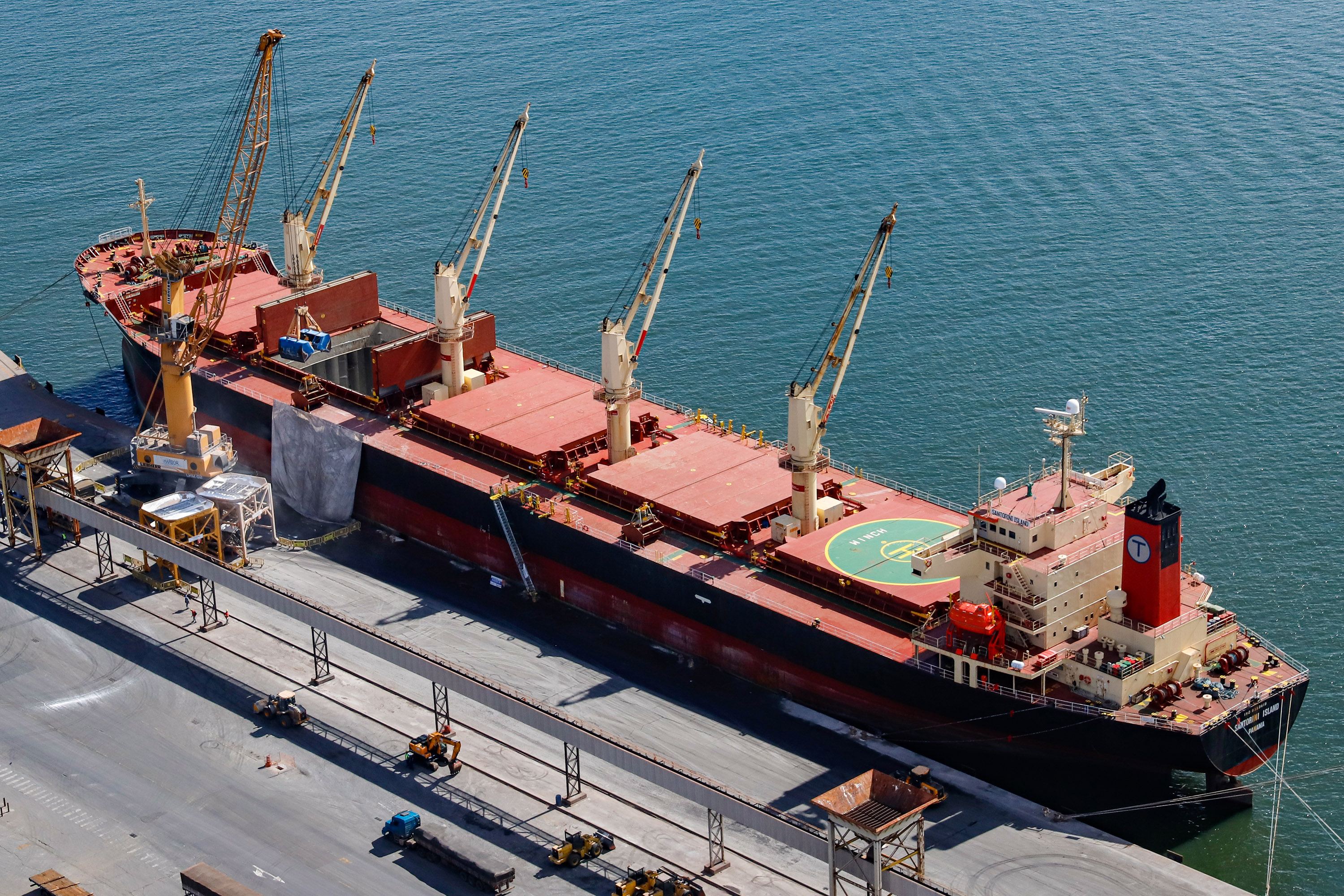 O movimento histórico na importação nacional de fertilizantes refletiu no volume desembarcado pelos portos paranaenses.  -  Paranaguá, 21/07/2021  -  Foto: Rodrigo Felix Leal/SEIL