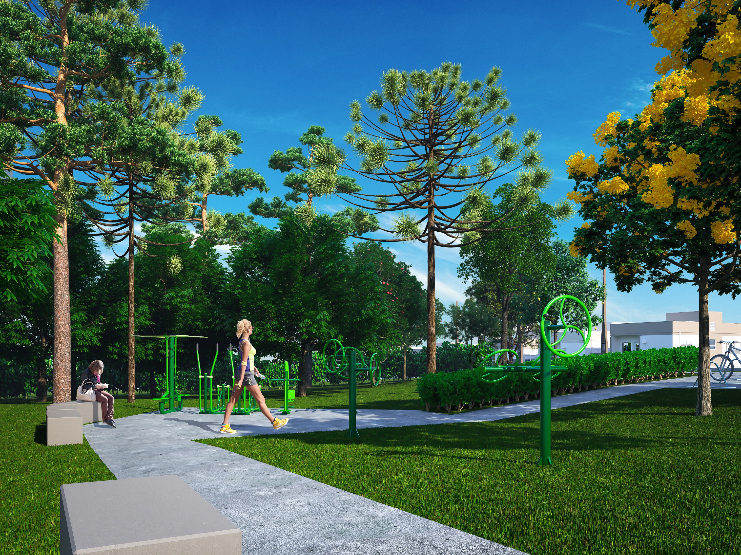 Residencial Bem Viver - Uvaranas  -  Ponta Grossa  - Foto: Imagens do projeto: Construtora Pacaembu