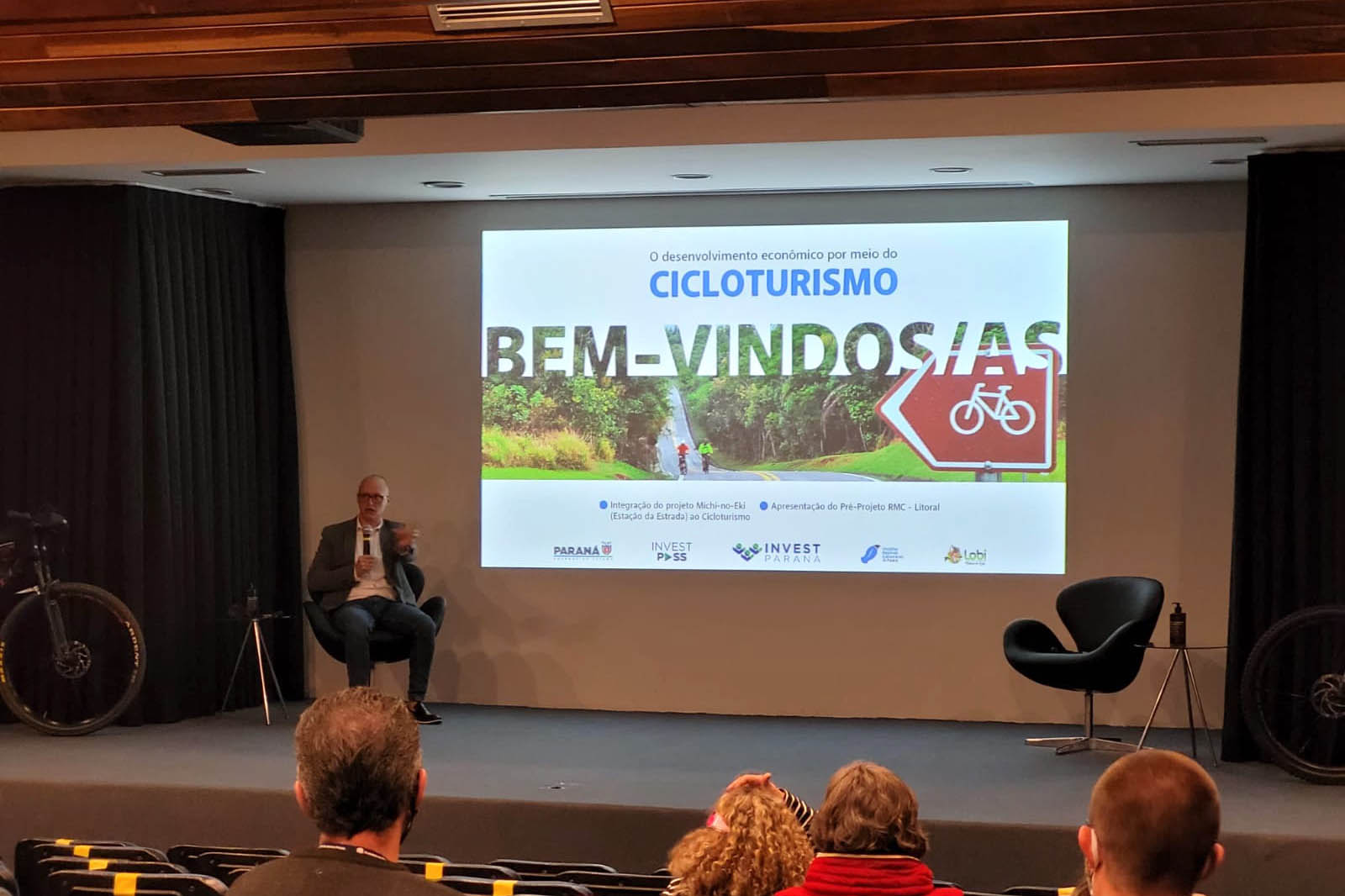 Evento debate sobre o desenvolvimento econômico por meio do cicloturismo  -  Curitiba, 27/07/2021  -  Foto: Invest Paraná